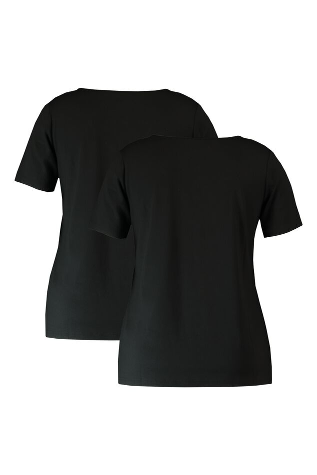 2 T-shirts avec col en V image number 2