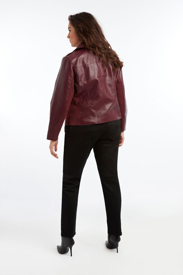 Veste style motard en similicuir image number 5