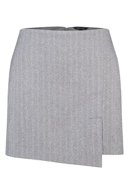 Jupe imprimée et lurex
