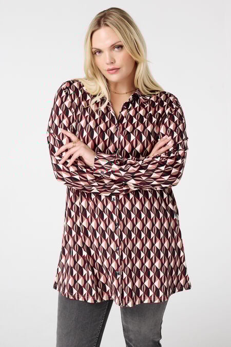 Blouse longue imprimée Blouse longue imprimée