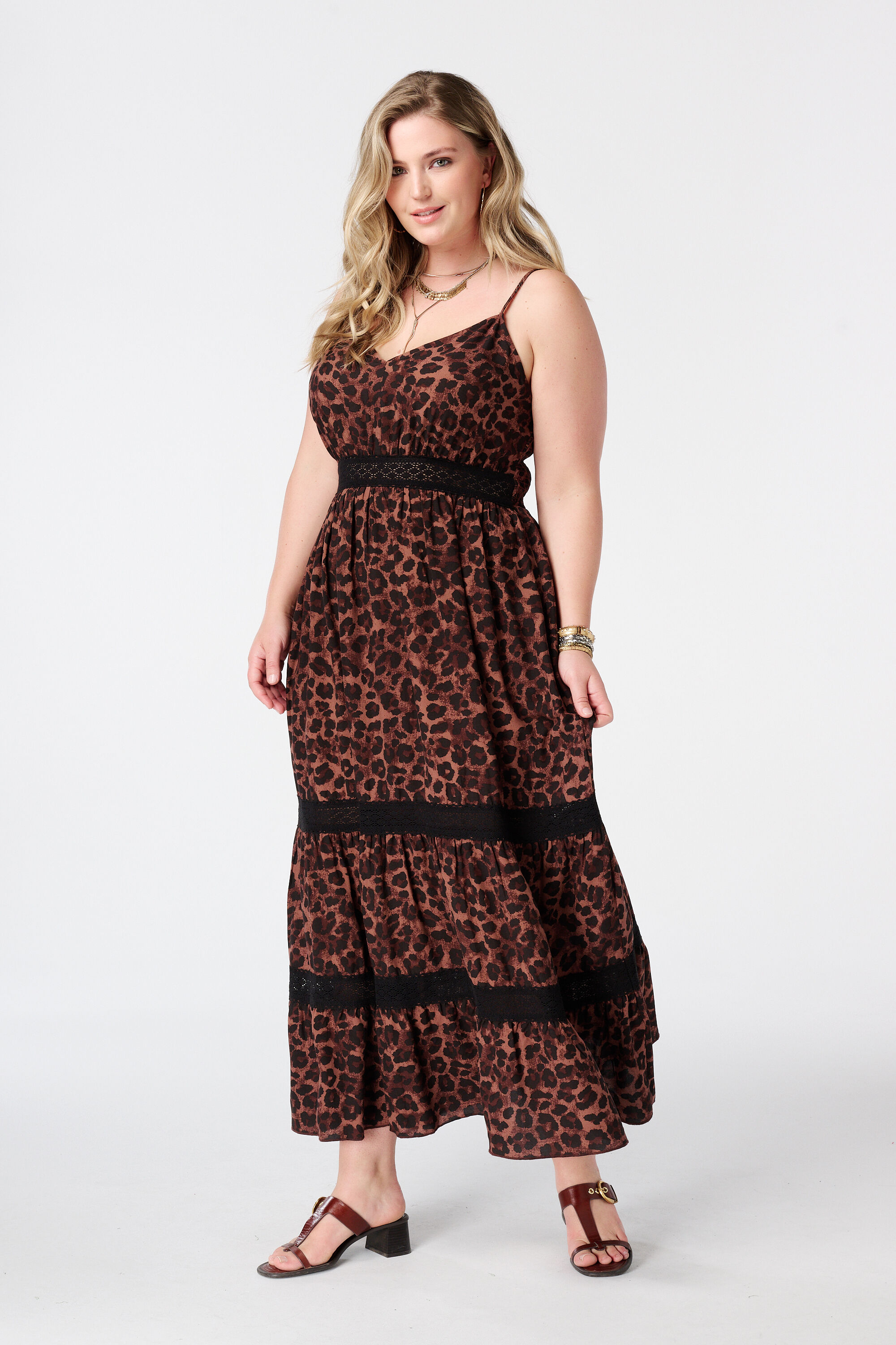 Robe maxi &agrave; imprim&eacute;