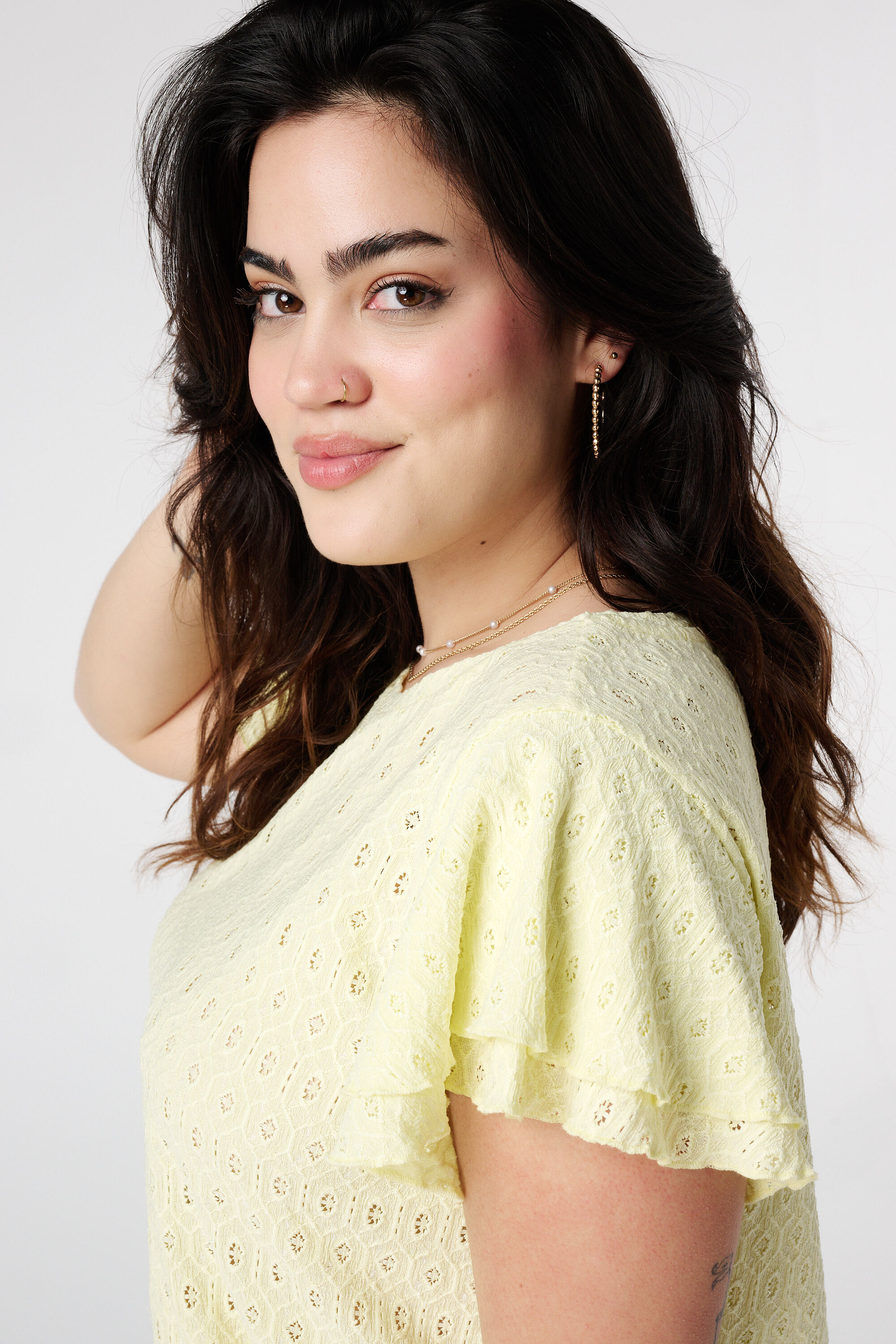 Haut avec motif ajour&eacute; image number 4