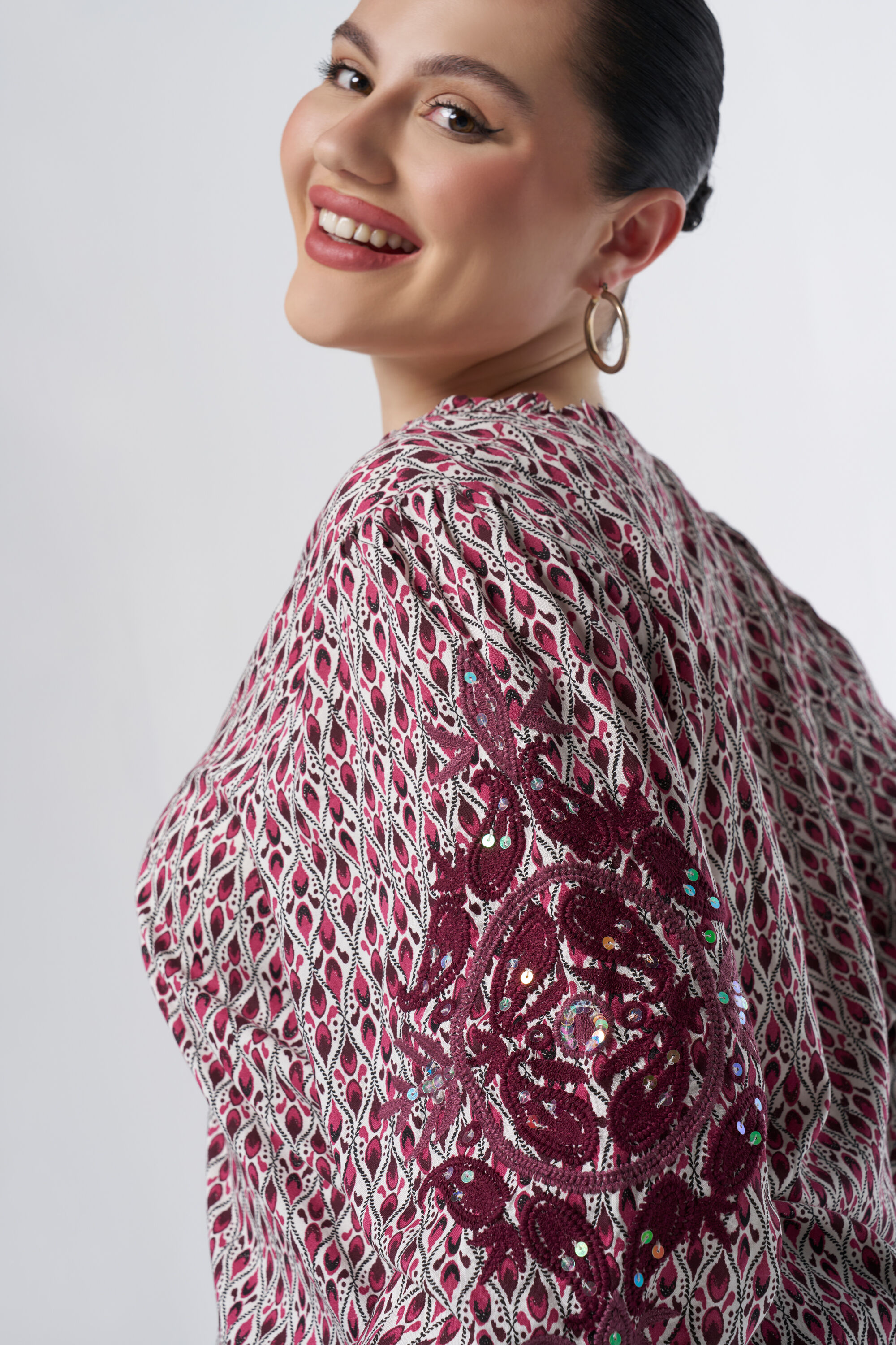 Chemisier avec broderie  image number 4