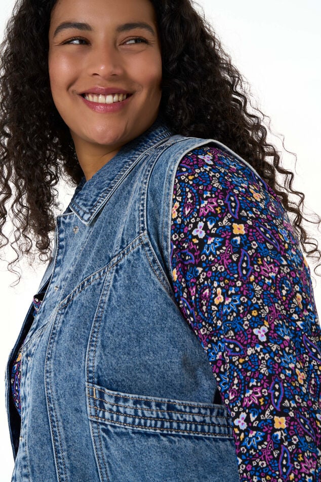 Gilet en denim  image number 4