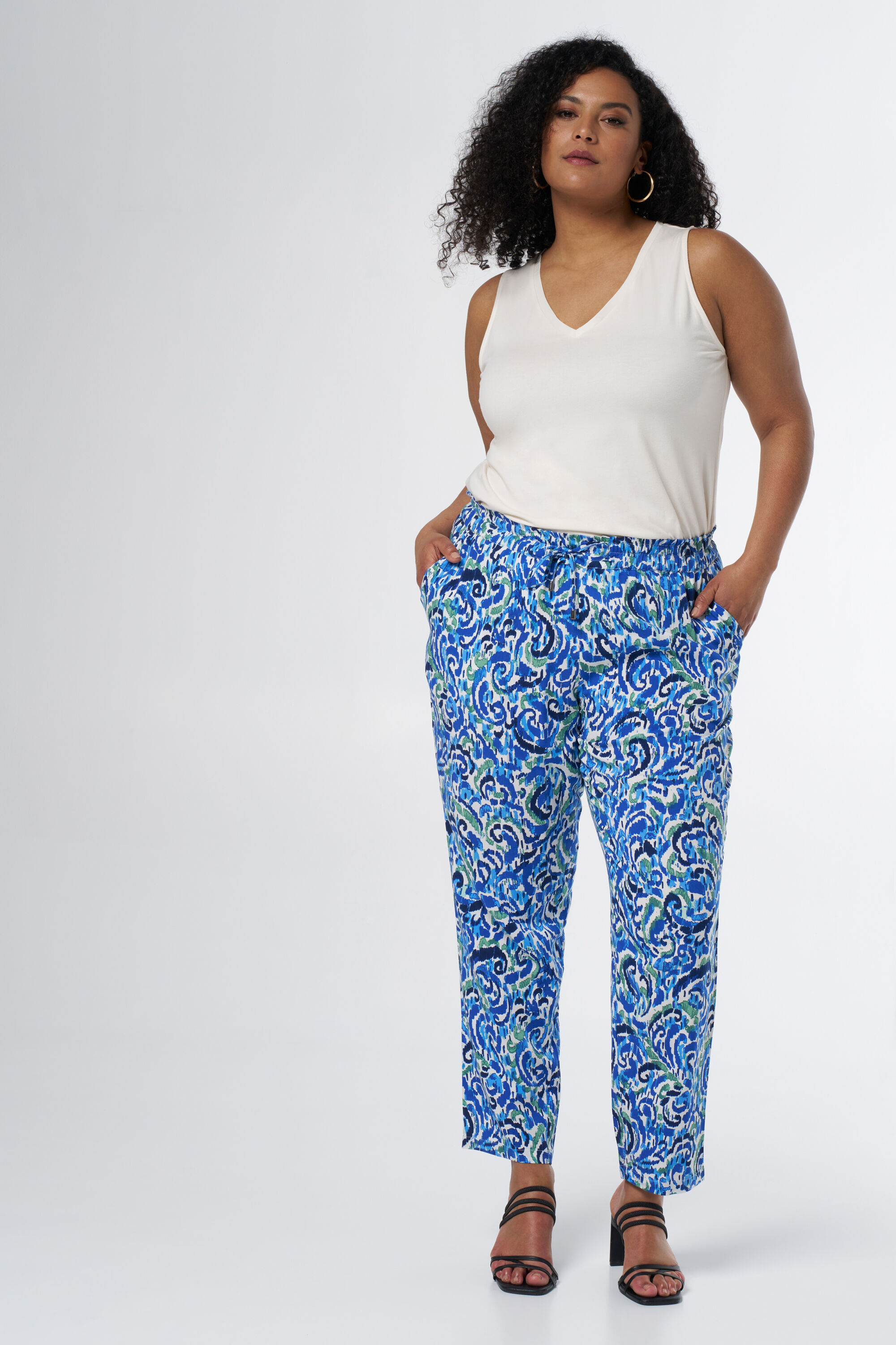 Pantalon &agrave; imprim&eacute; image number 0