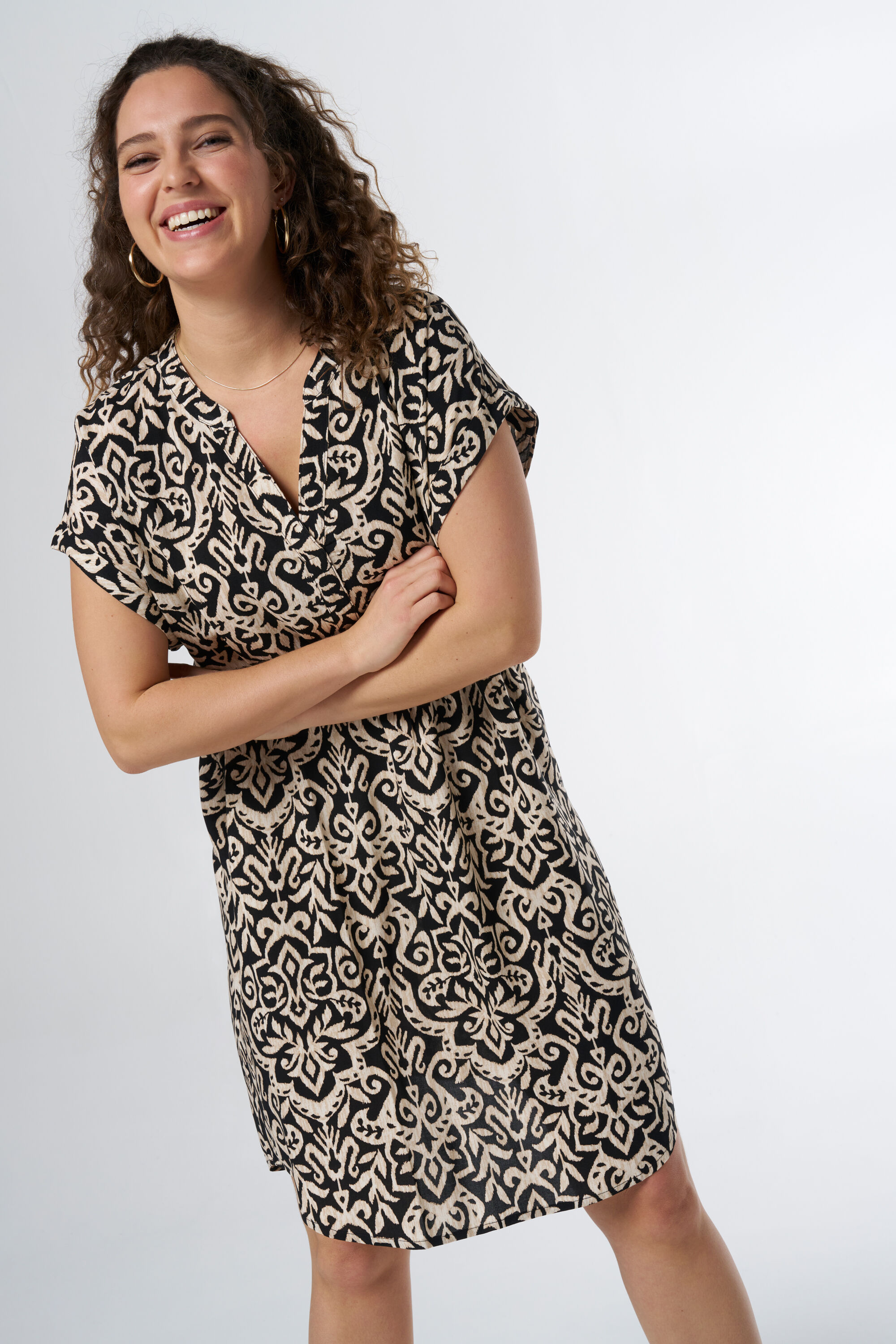 Robe ample &agrave; imprim&eacute; image number 5