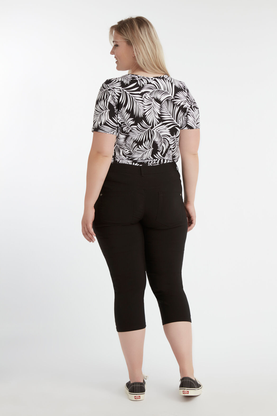 Pantalon corsaire avec fermetures &Eacute;clair image number 4