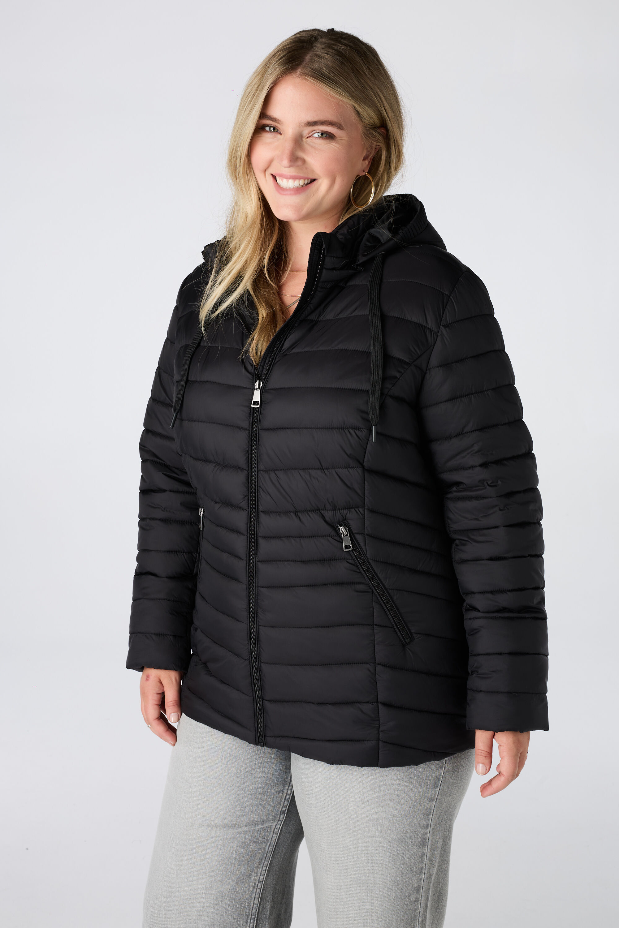 Veste l&eacute;g&egrave;rement matelass&eacute;e