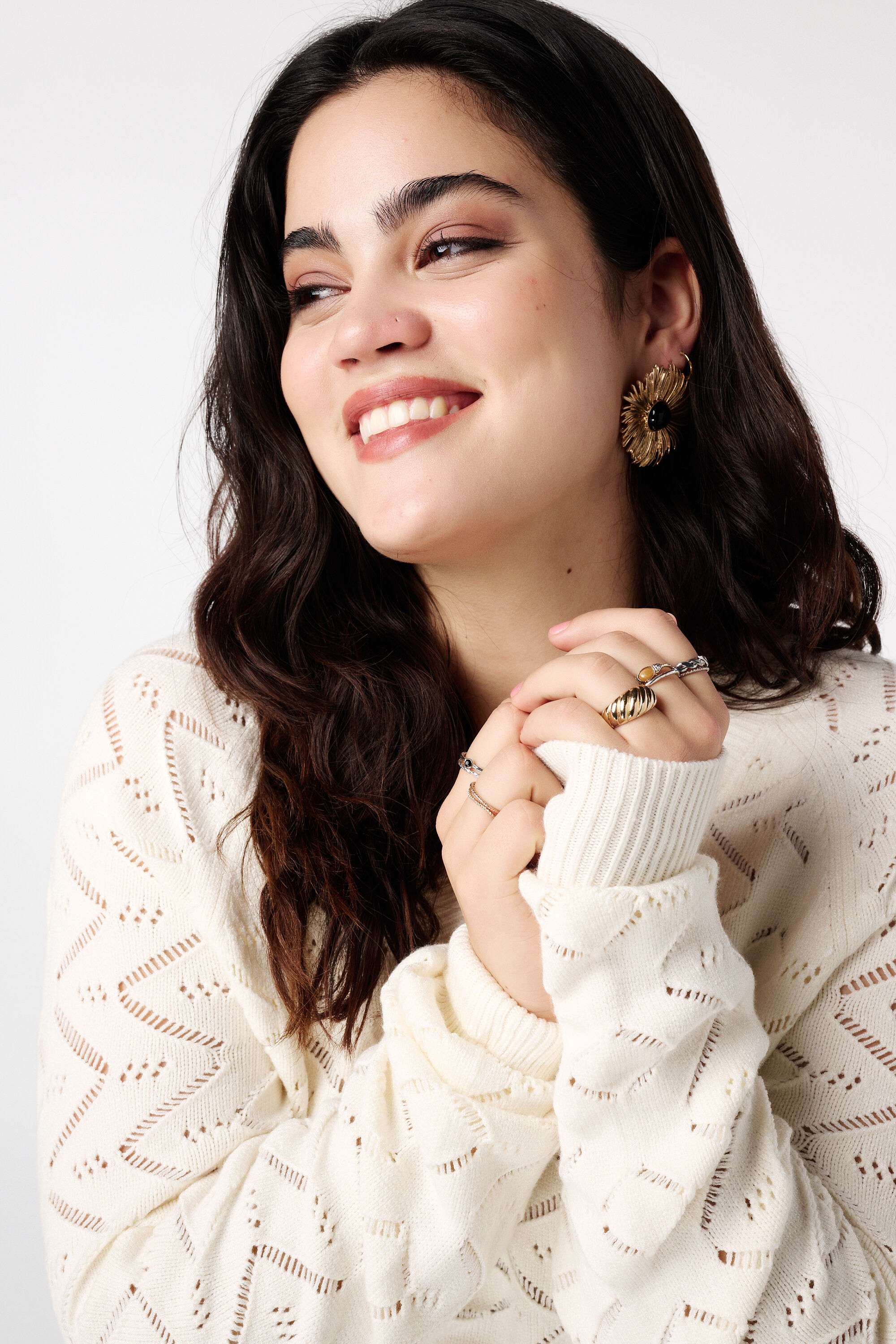 Pull &agrave; motif ajour&eacute; image number 4