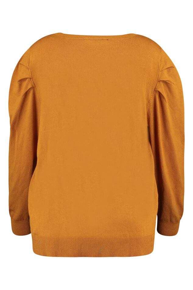 Pull en maille fine à manches bouffantes image number 3