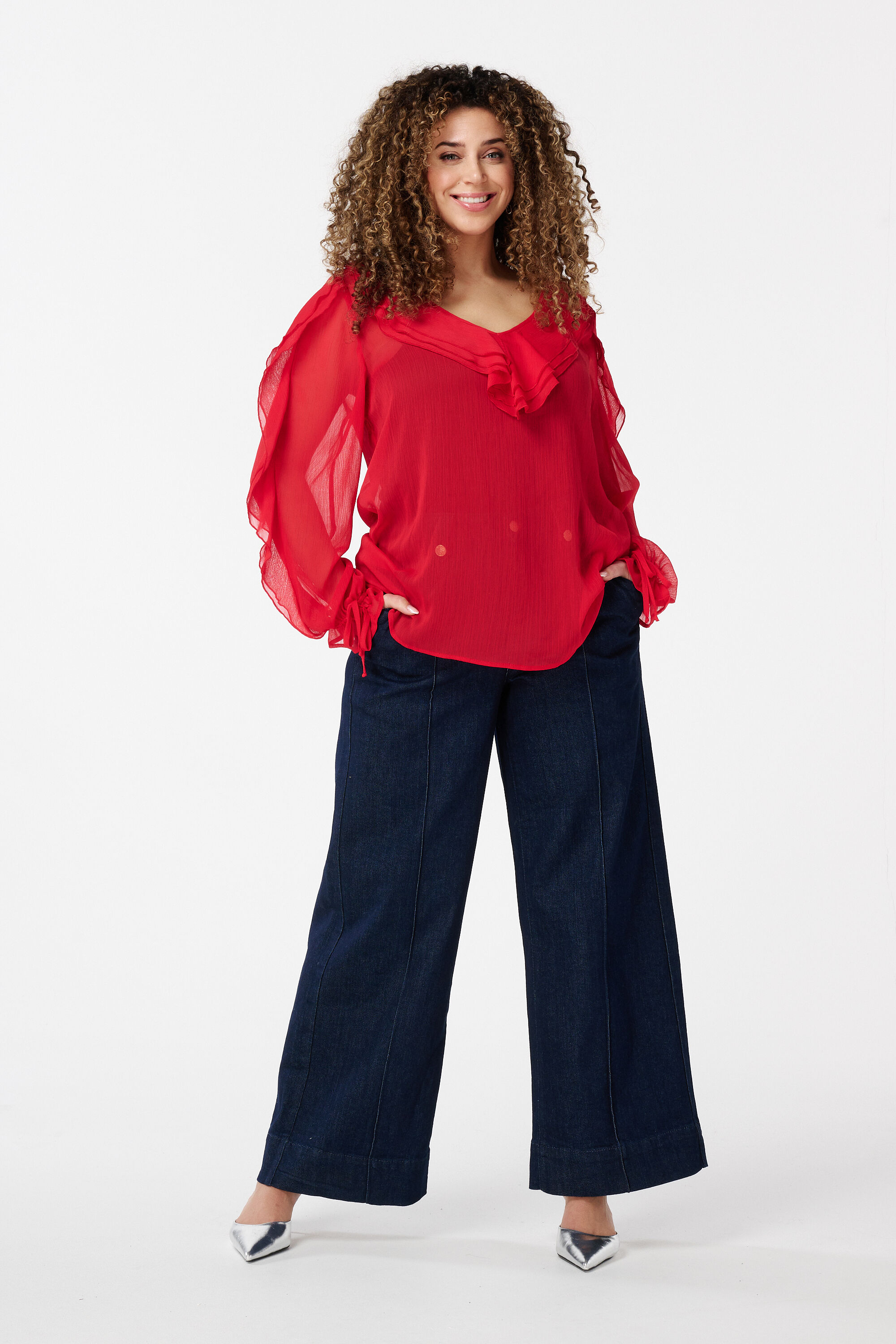 Chemisier &agrave; volants image number 5