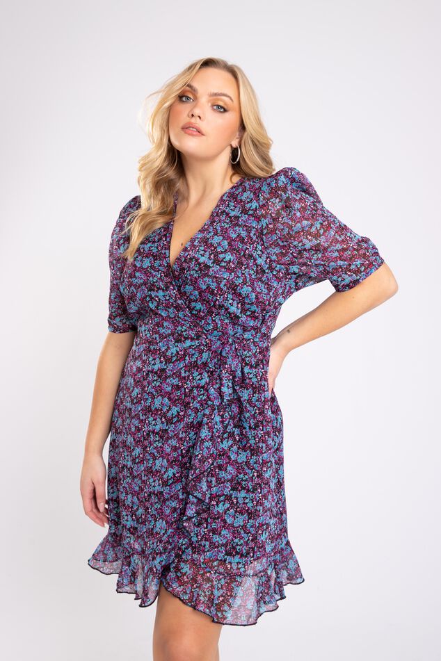 Robe portefeuille à imprimé image number 7