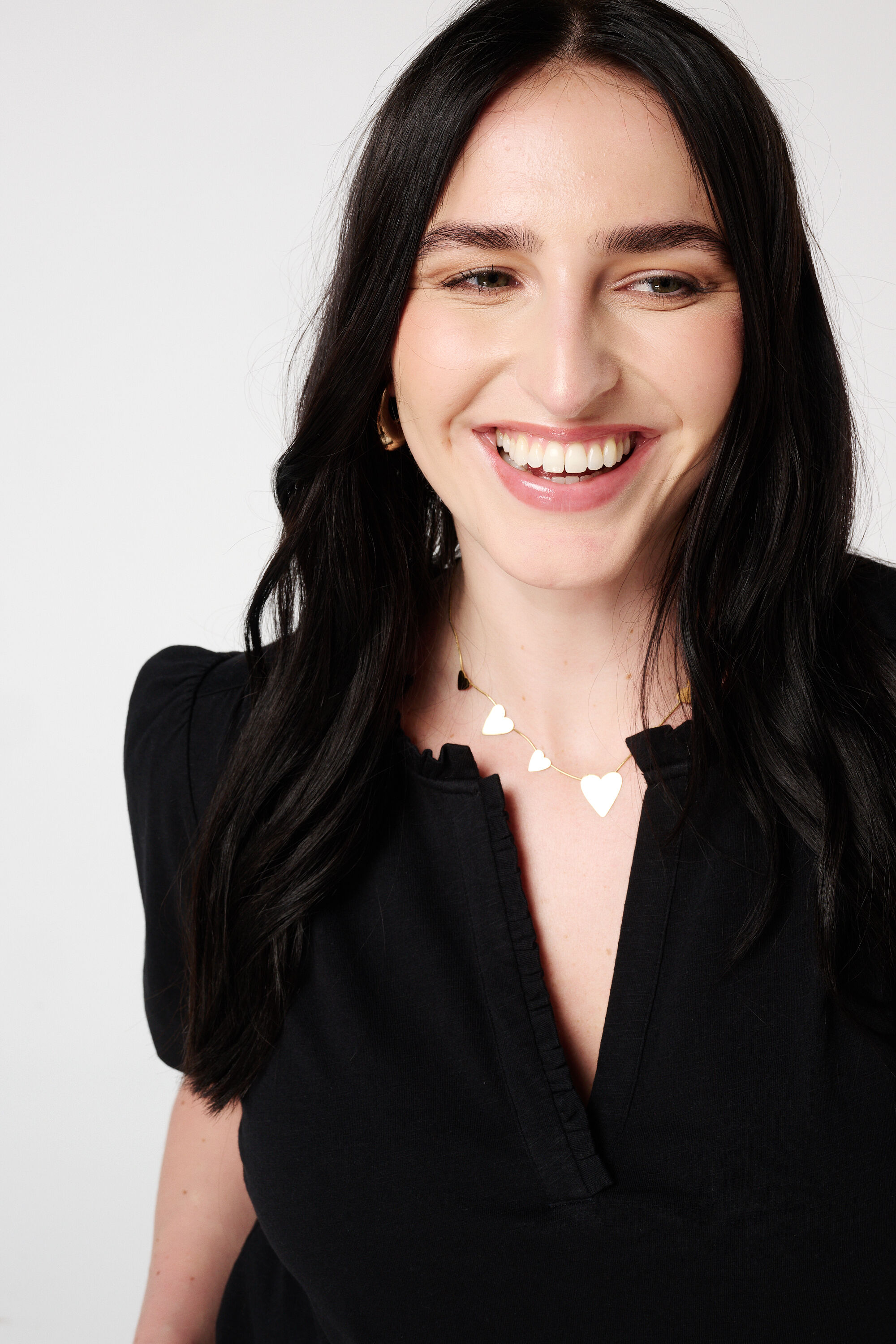 Haut avec col en V &agrave; volants image number 4