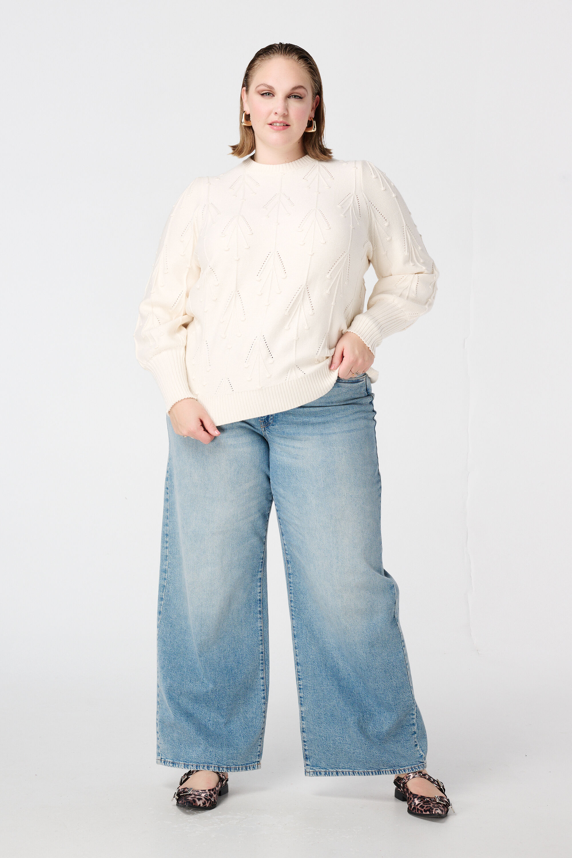 Pull en maille avec motif image number 5