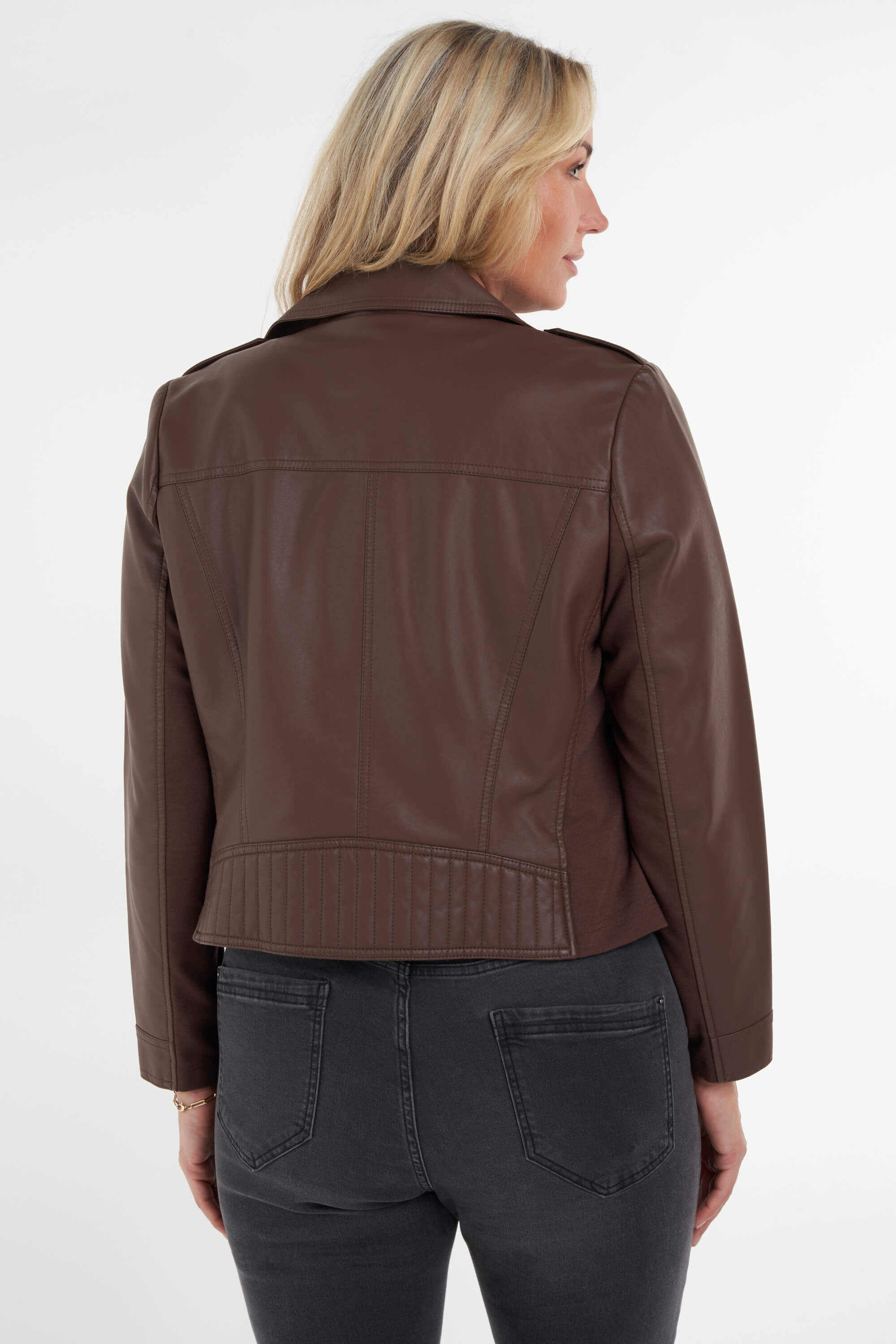 Veste style motard en similicuir image number 3