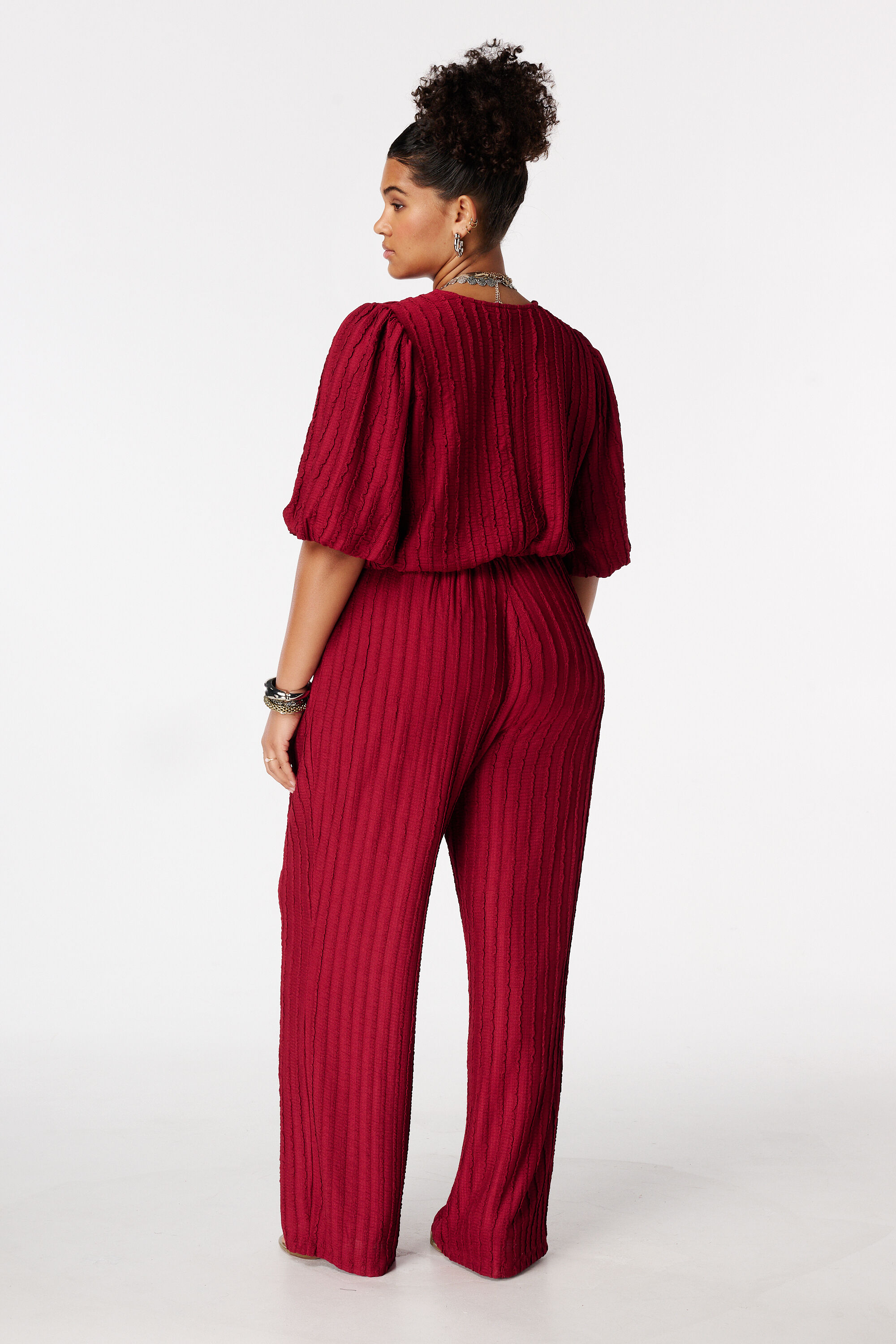 Pantalon avec taille &eacute;lastique image number 3