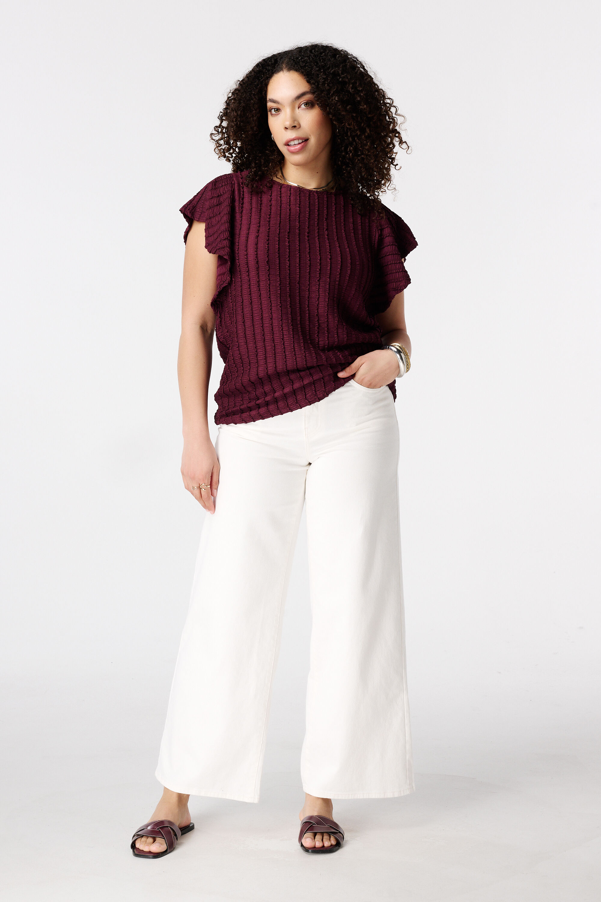 Top &agrave; manches papillon image number 5