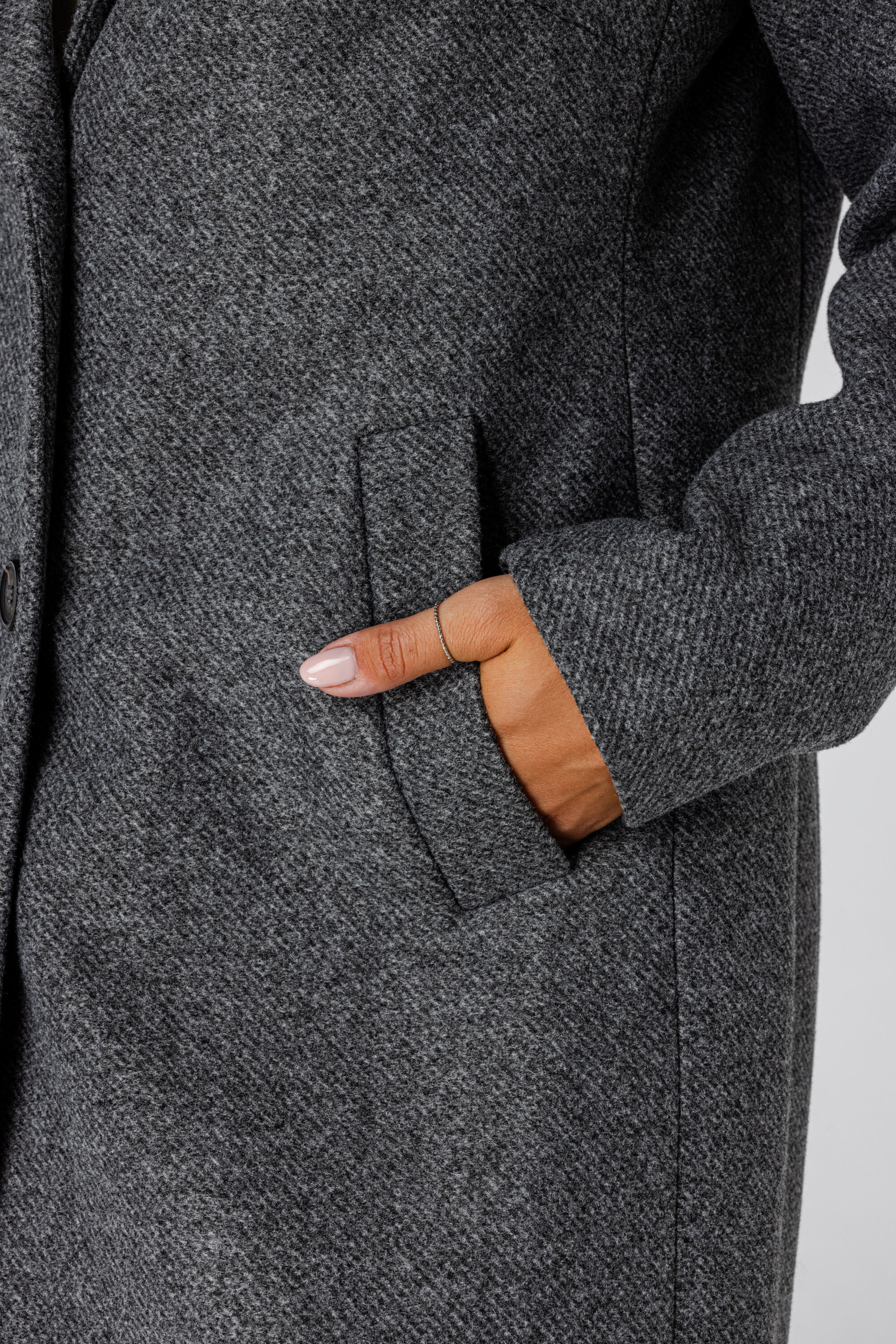 Manteau long avec fermeture &agrave; boutons image number 4