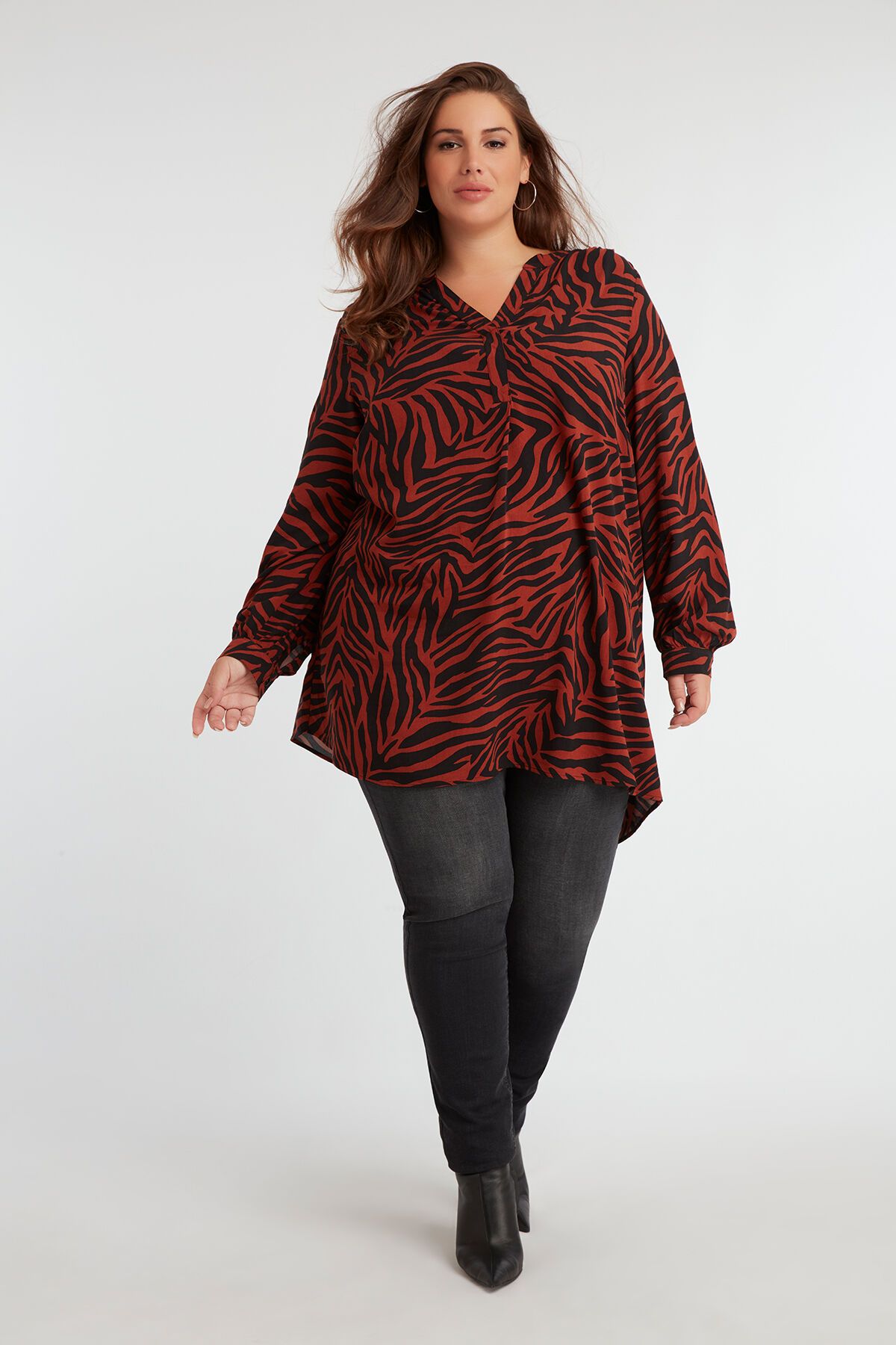 Chemisier avec imprim&eacute; image number 3