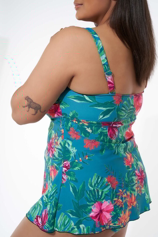 Tankini bandeau avec imprimé image number 3