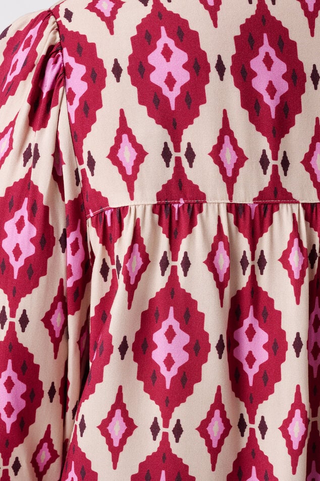 Blouse imprimée avec bobines image number 6