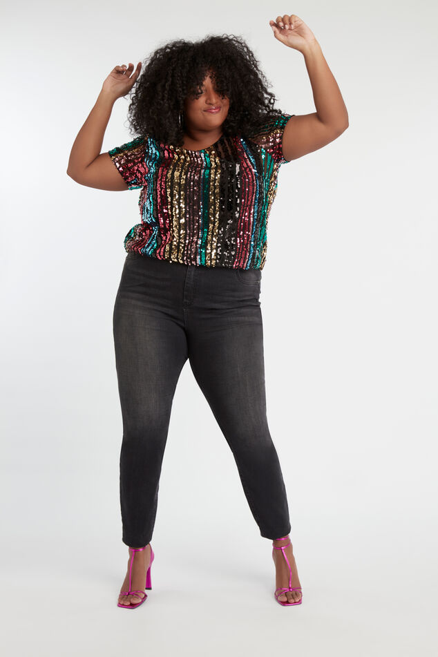 Haut court à paillettes image number 4