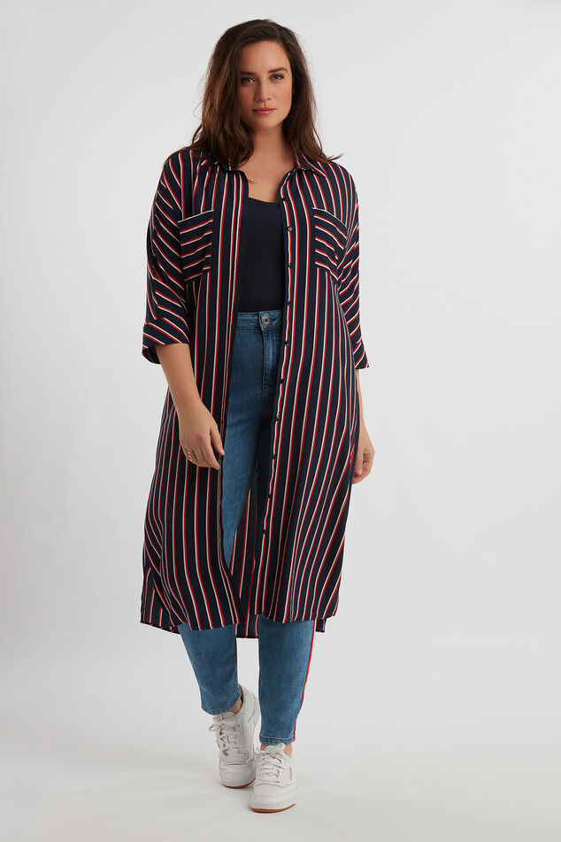 Robe chemise rayée image number 5