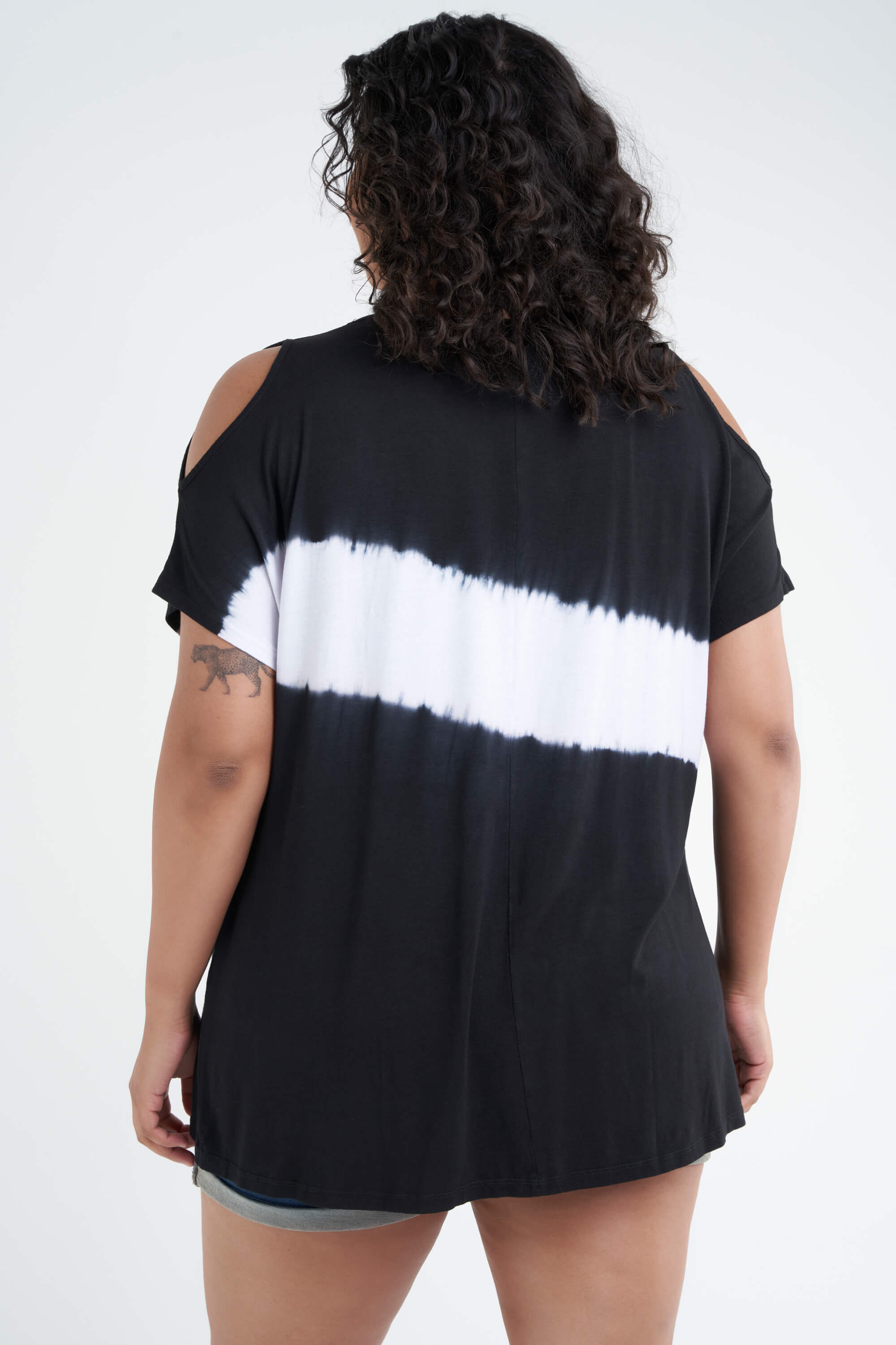 T-shirt avec imprim&eacute; &agrave; effet tie-dye image number 3