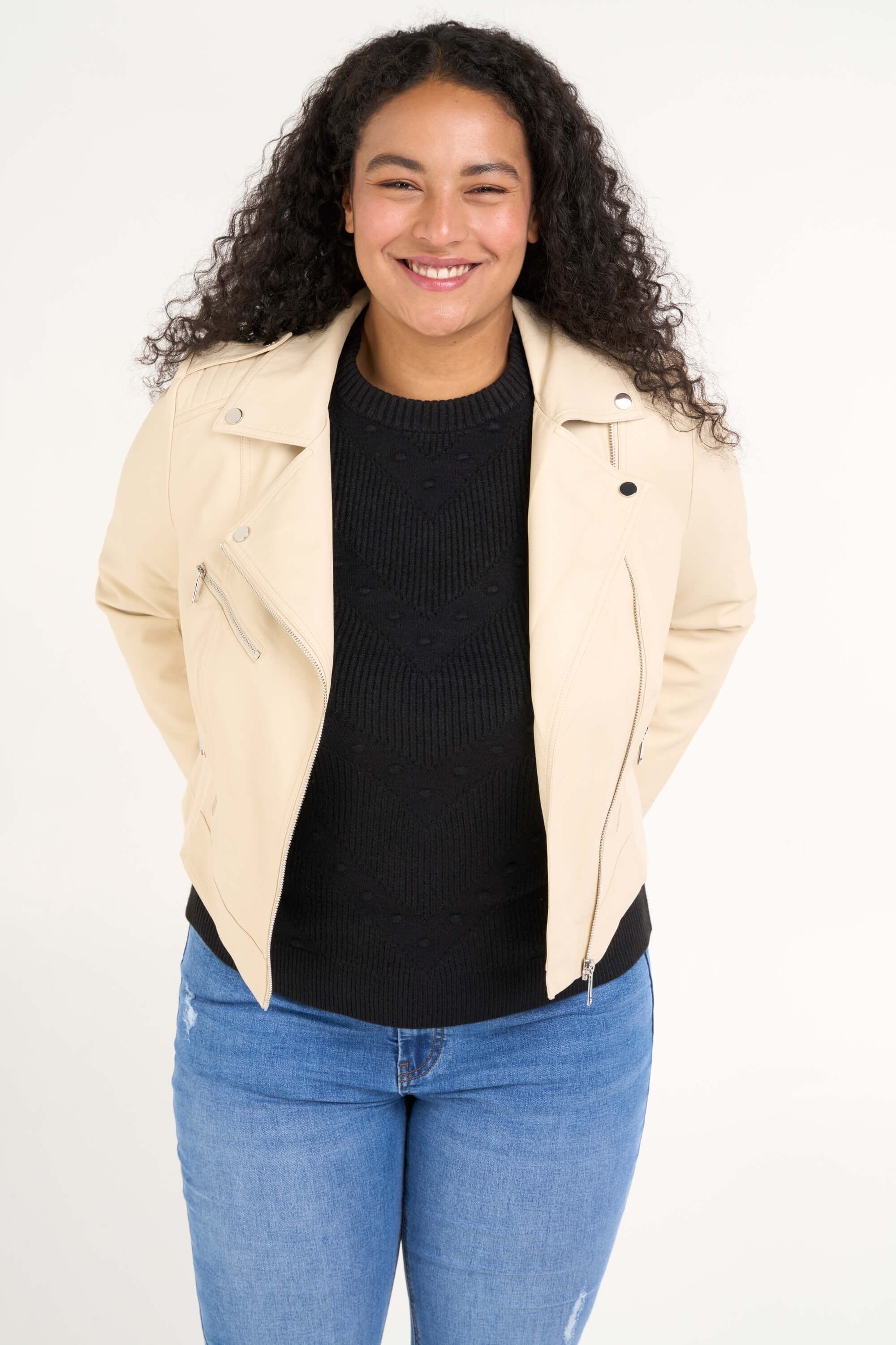 Veste style motard en similicuir image number 5