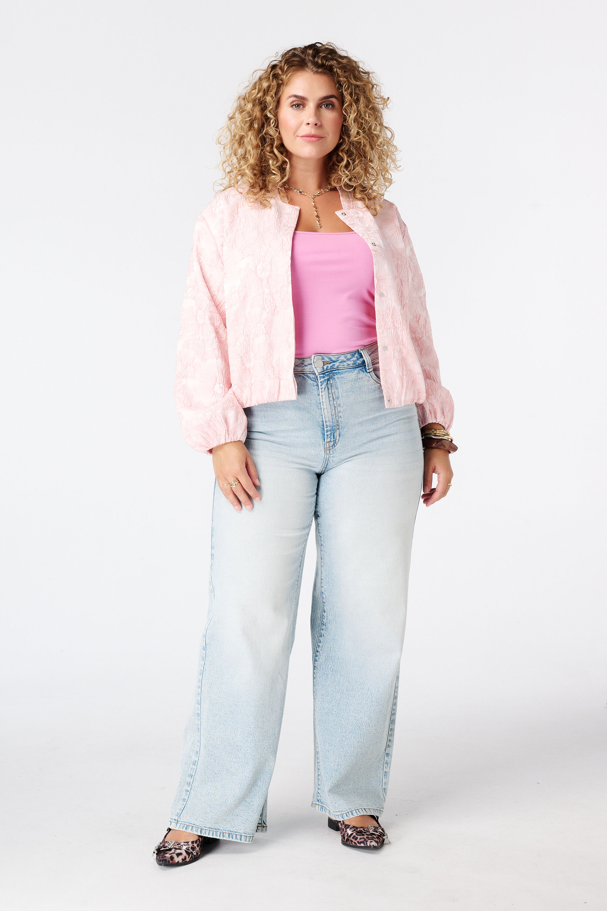 Veste bomber en jacquard image number 5