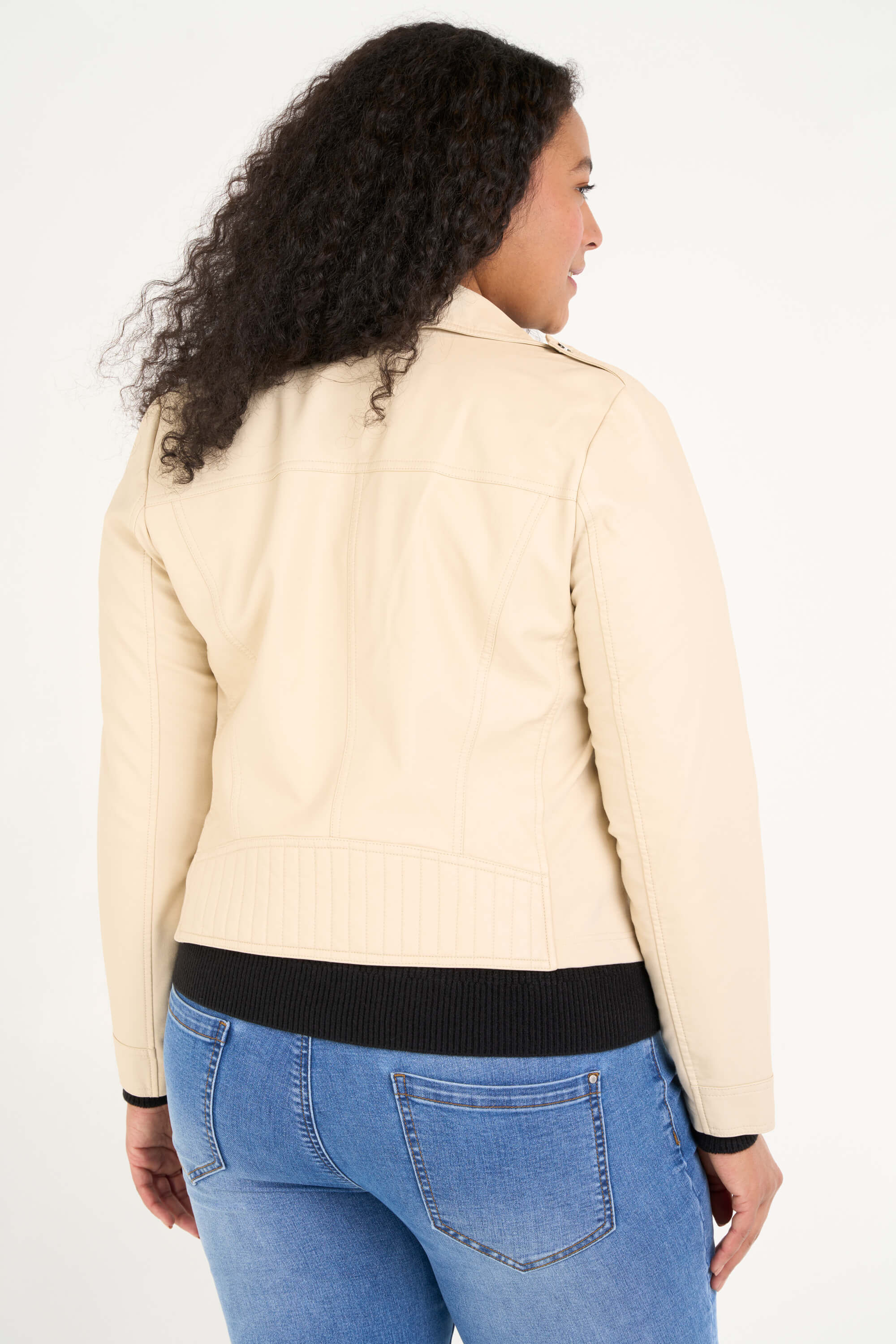 Veste style motard en similicuir image number 3