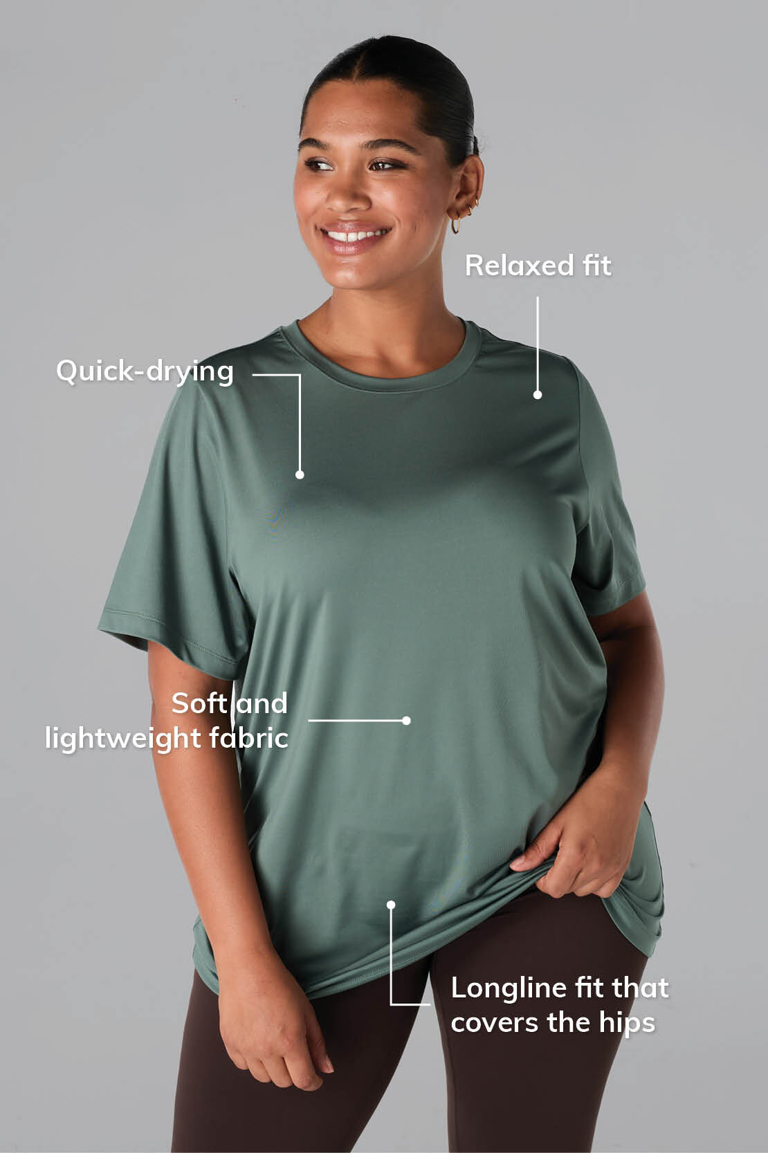 T shirt de sport long image number 3