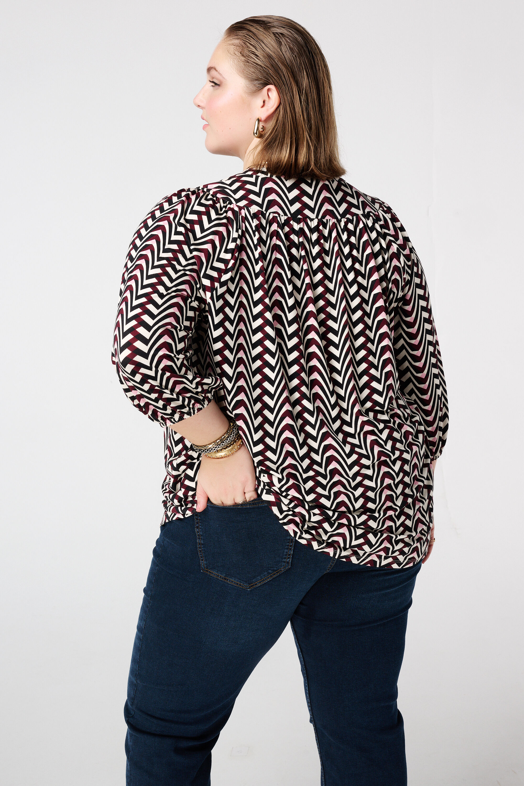 Top en jersey &agrave; imprim&eacute; image number 3