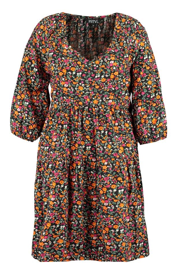 Robe coupe trapèze à imprimé  image number 1