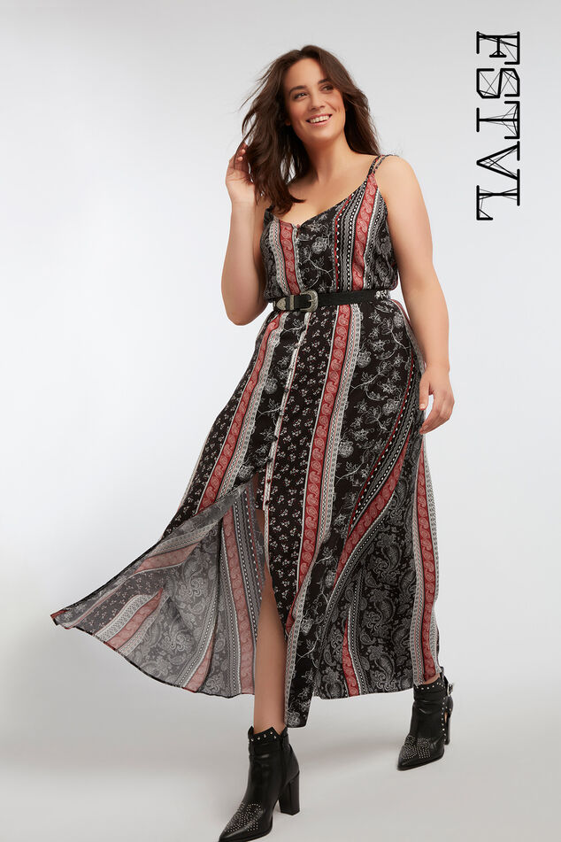 Robe longue avec boutons image number 0