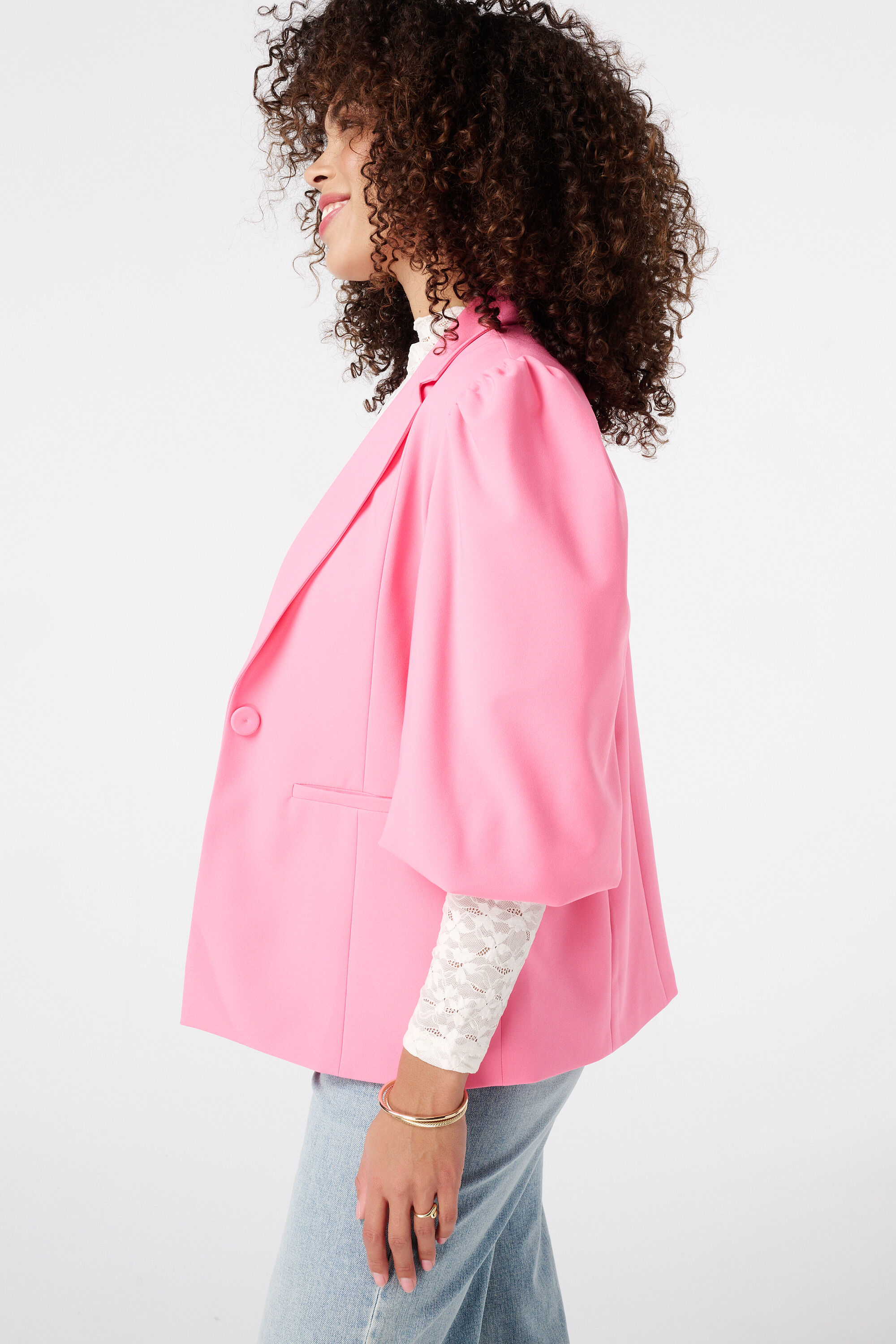 Blazer &agrave; manches bouffantes image number 4