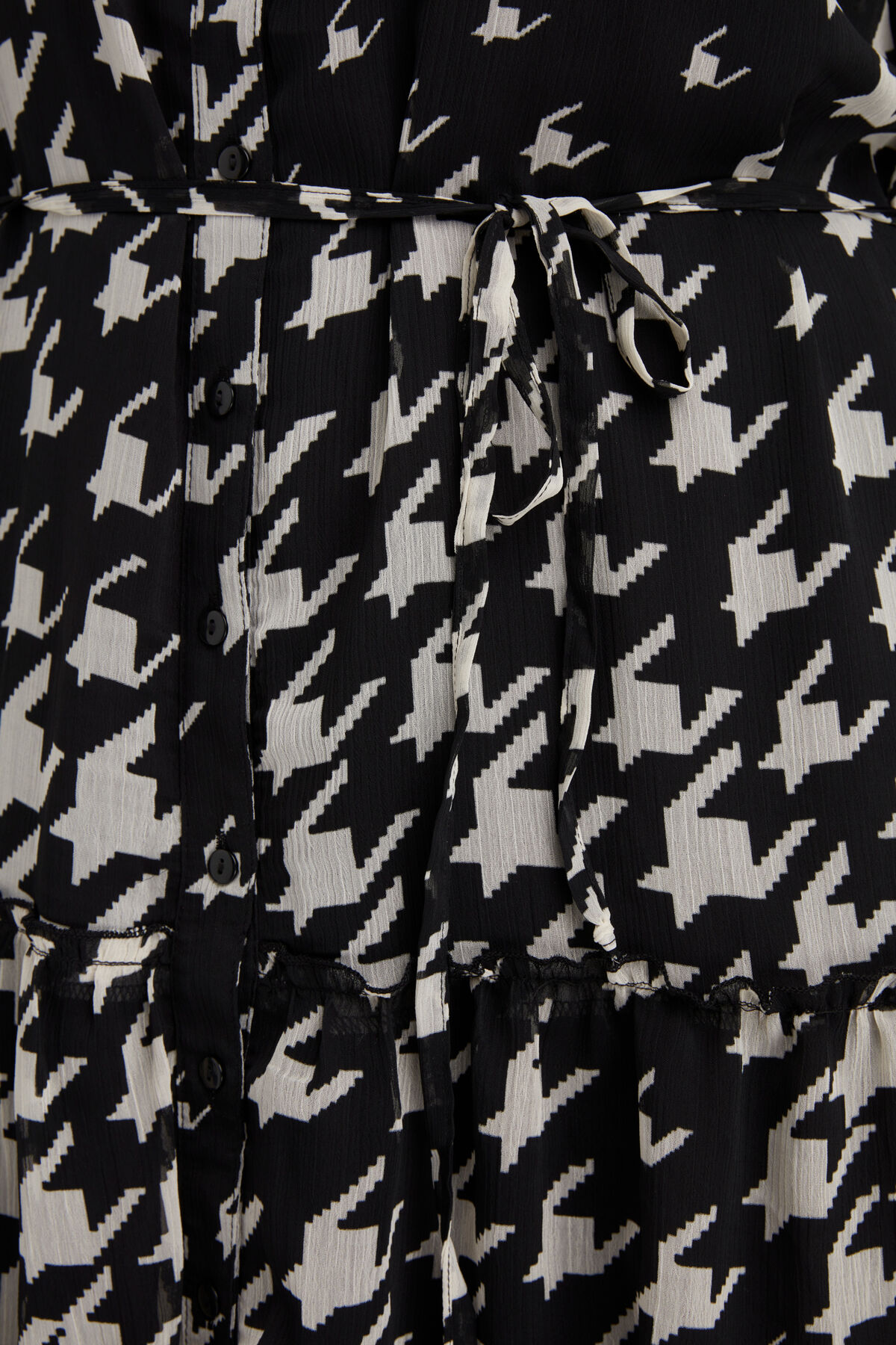 Robe &agrave; imprim&eacute; pied-de-poule image number 4