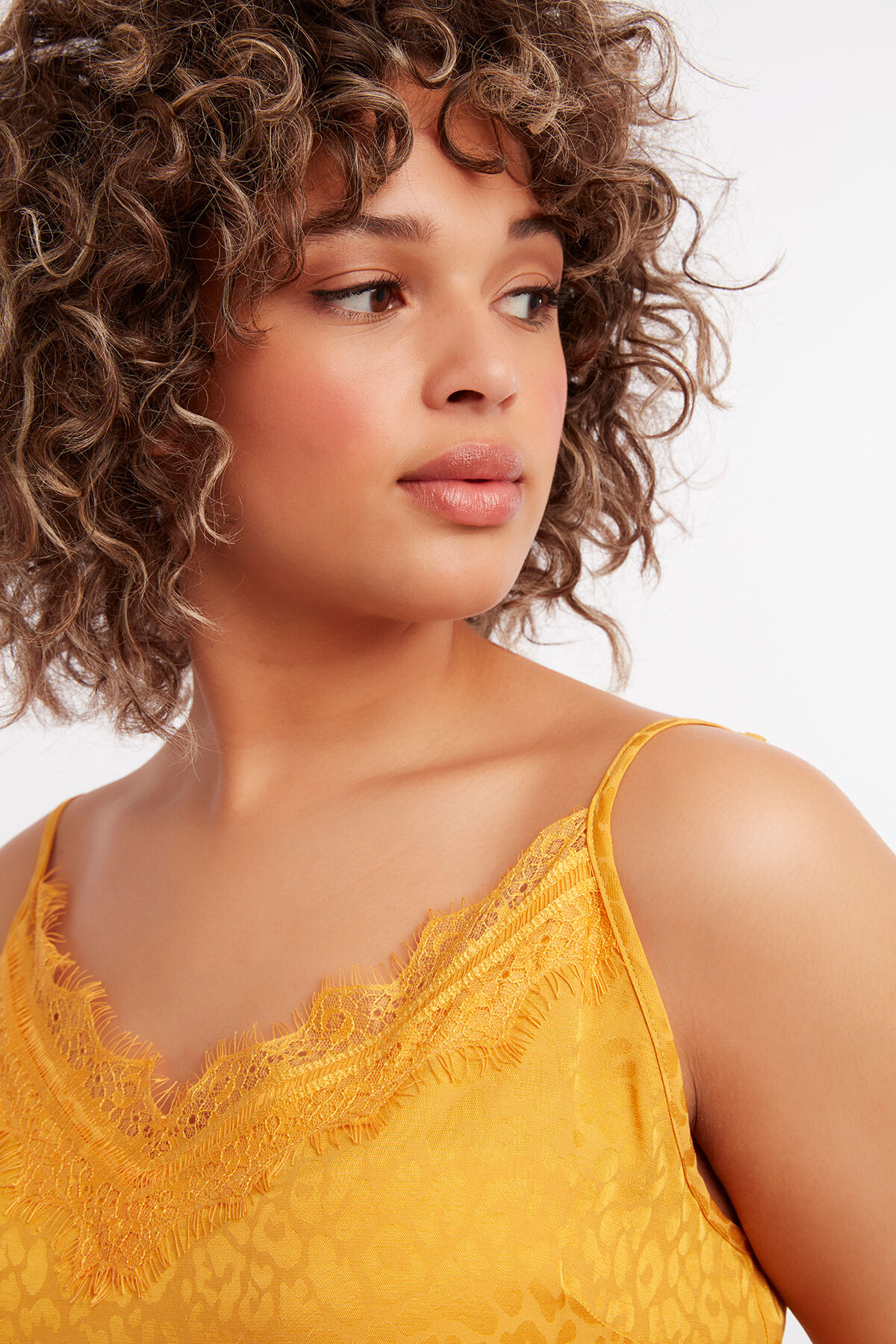 Chemisier sans manches &agrave; imprim&eacute; l&eacute;opard discret image number 4