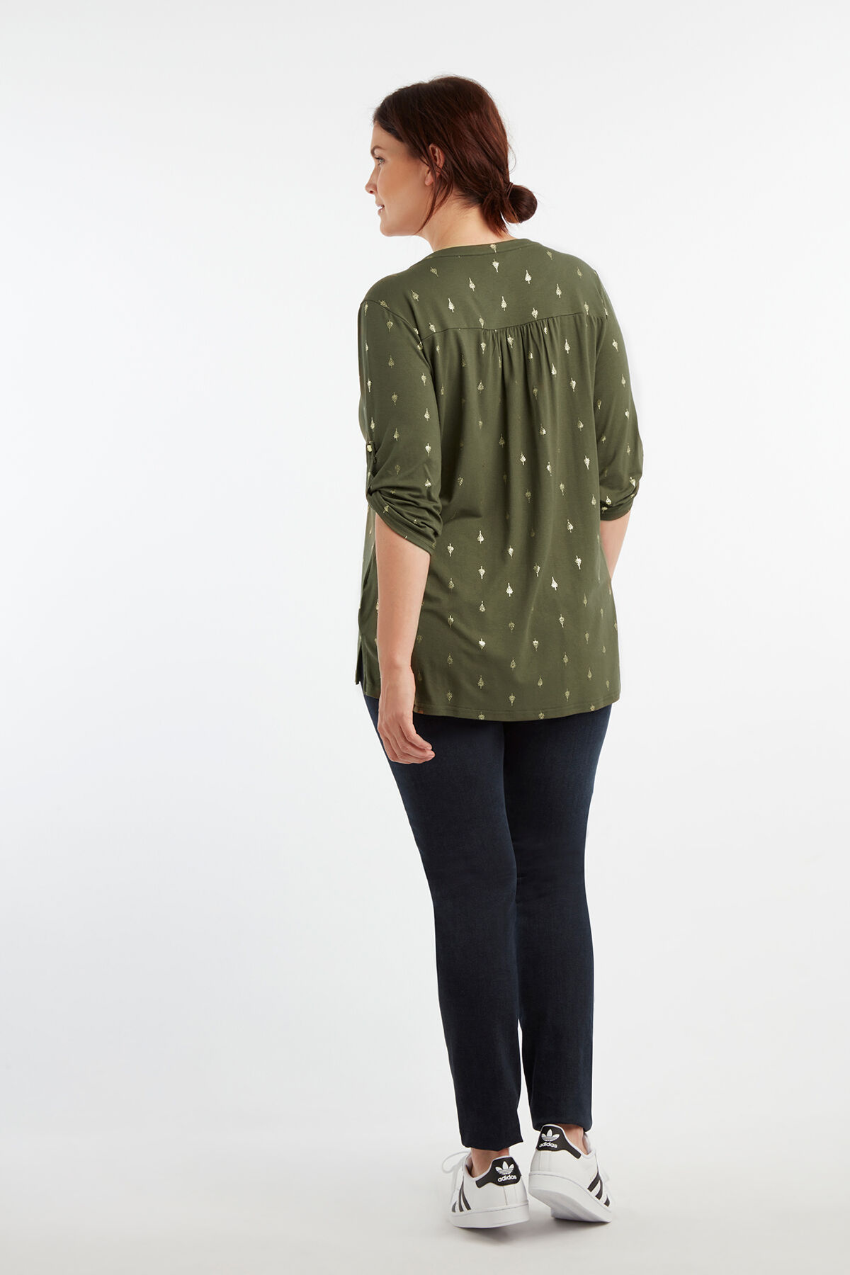 Haut &agrave; imprim&eacute; m&eacute;tallis&eacute; image number 4