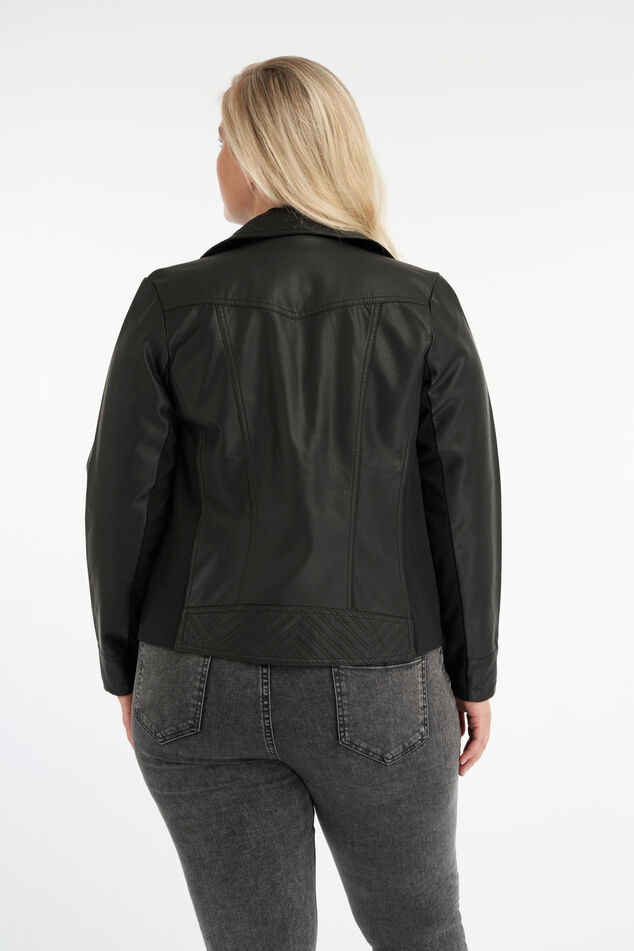 Veste motard en simili cuir image number 3