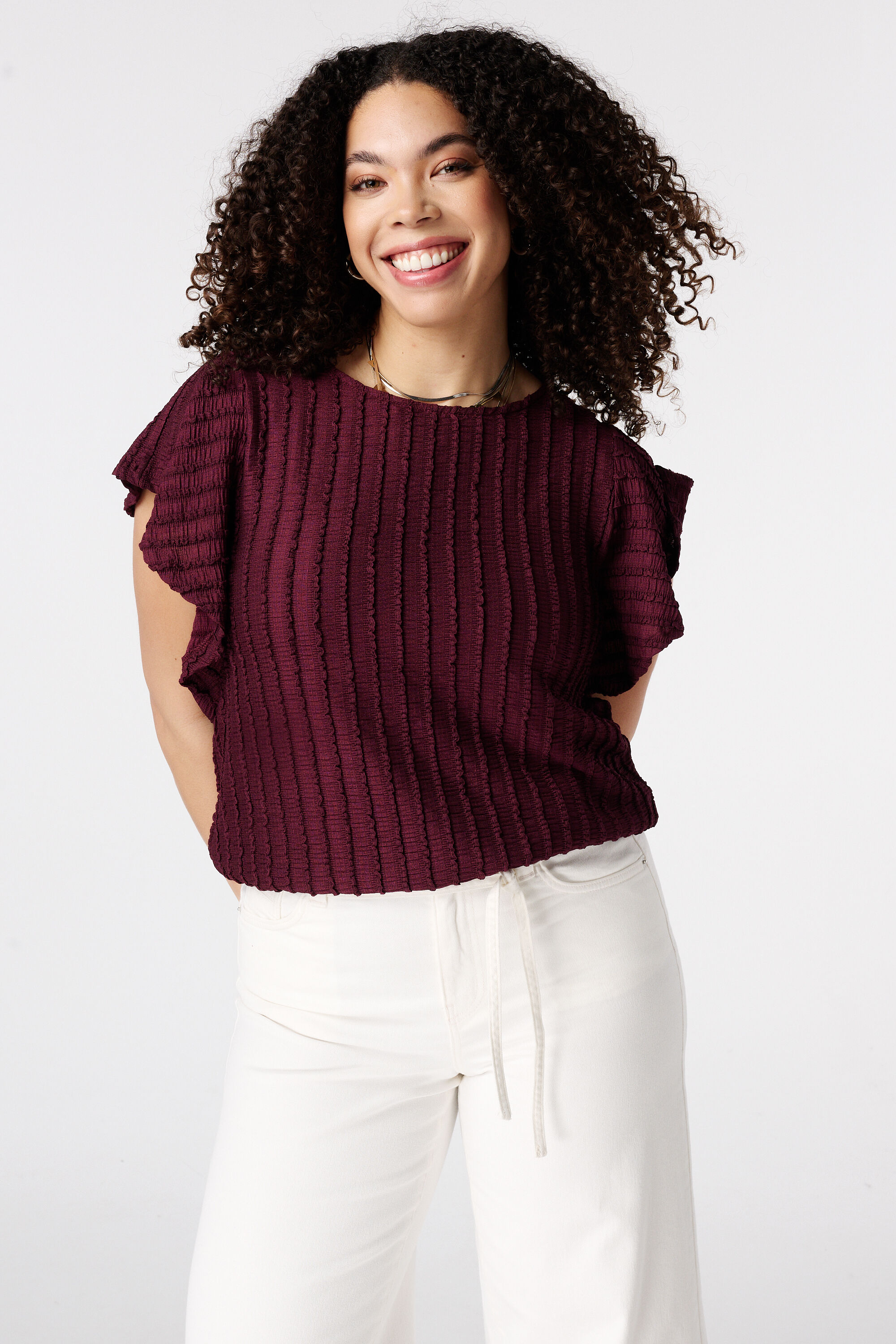 Top &agrave; manches papillon image number 0