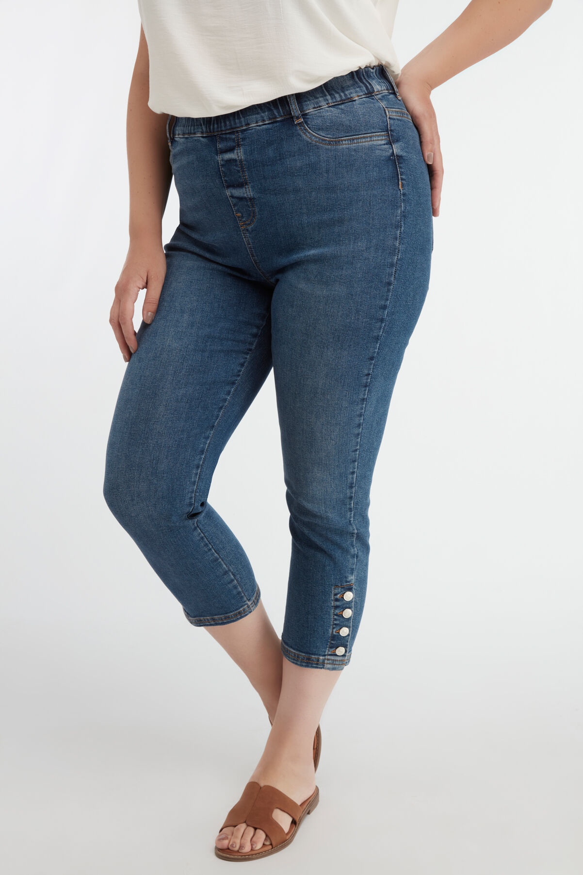 Tregging court POPPY avec boutons  image number 5