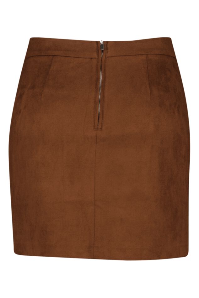 Jupe enveloppante en daim synthétique image number 3