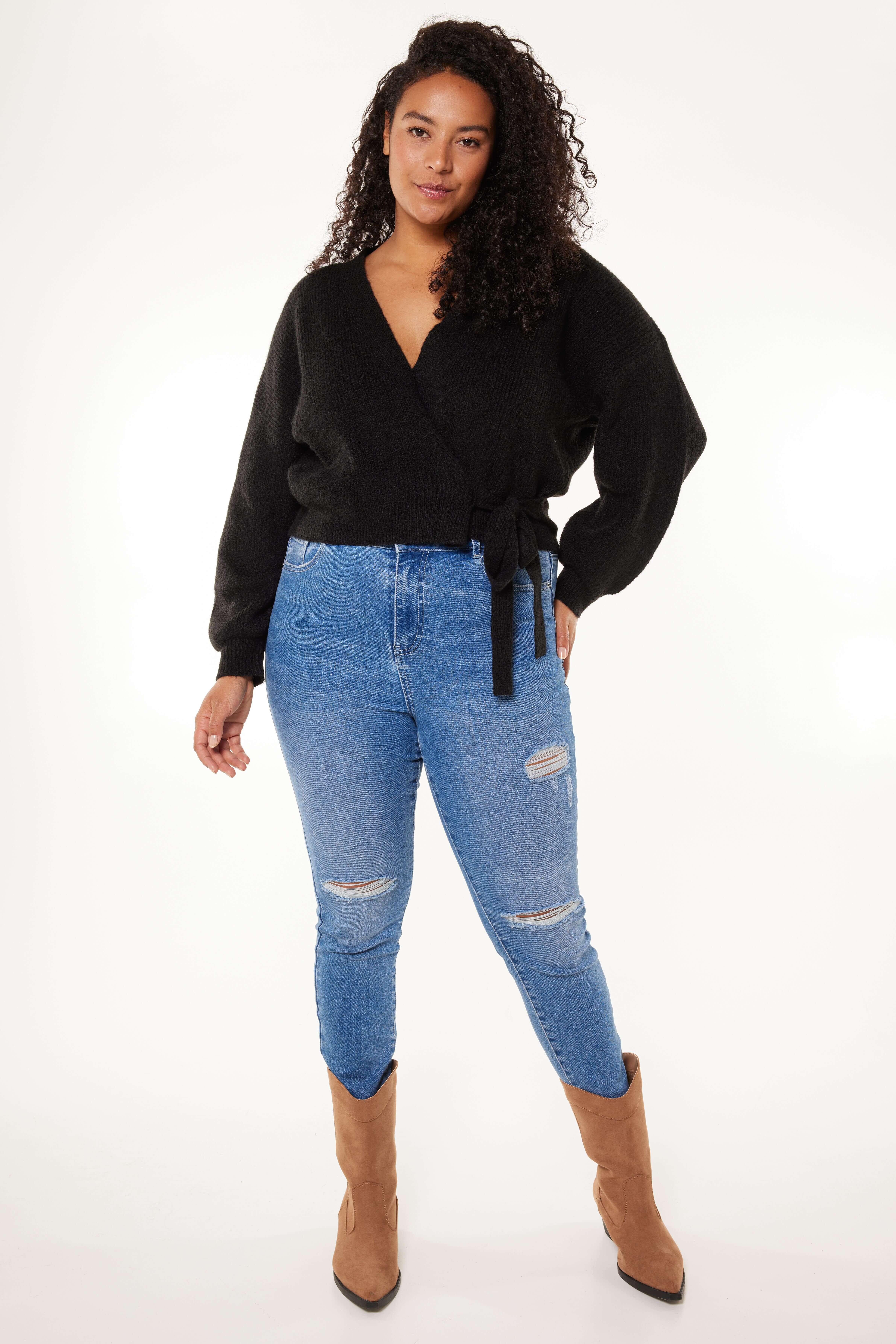 Gilet portefeuille en mailles  image number 5