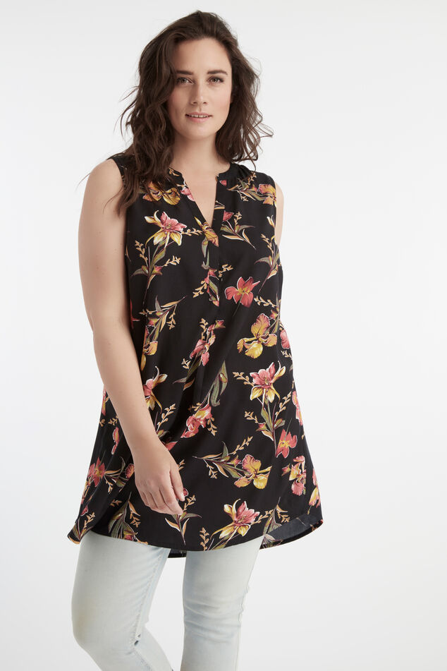 Chemisier long sans manches image number 0