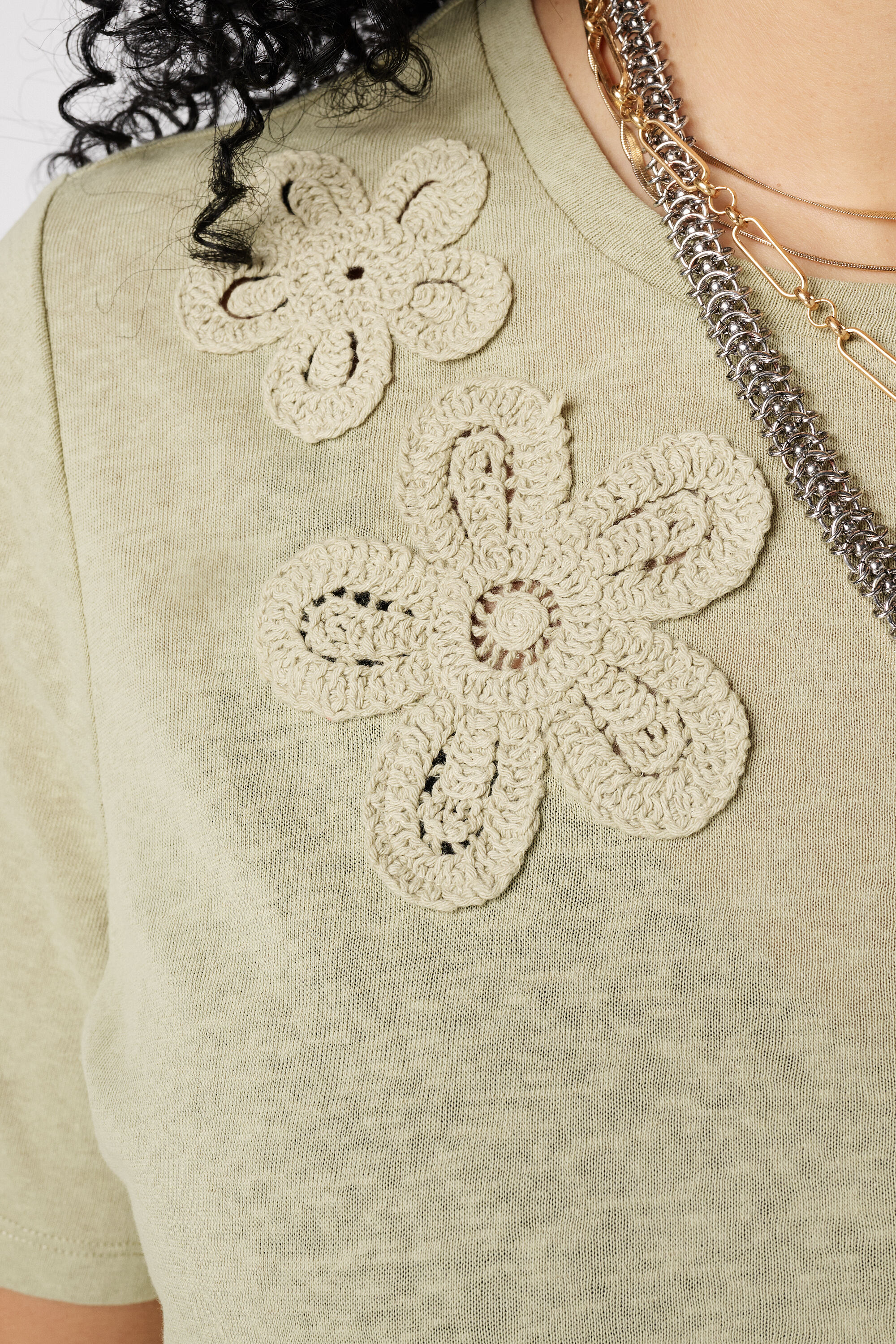 T-shirt avec c&oelig;urs en 3D image number 6