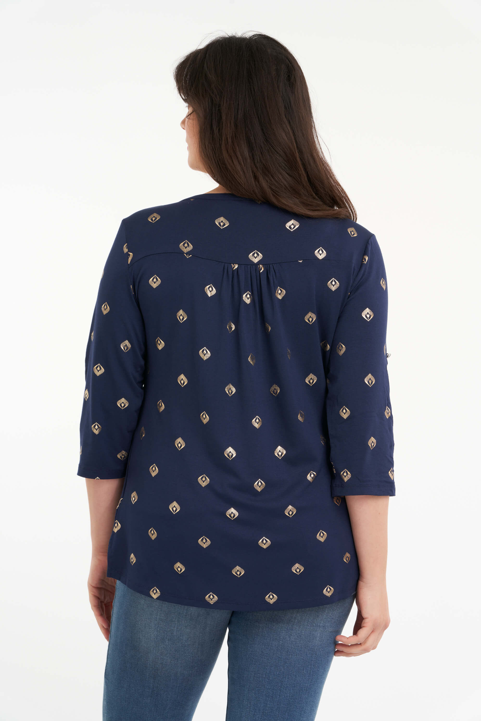 Haut &agrave; imprim&eacute; de feuilles  image number 3