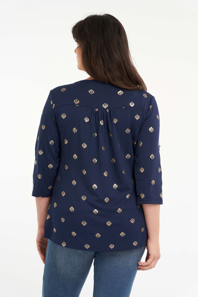 Haut à imprimé de feuilles  image number 3