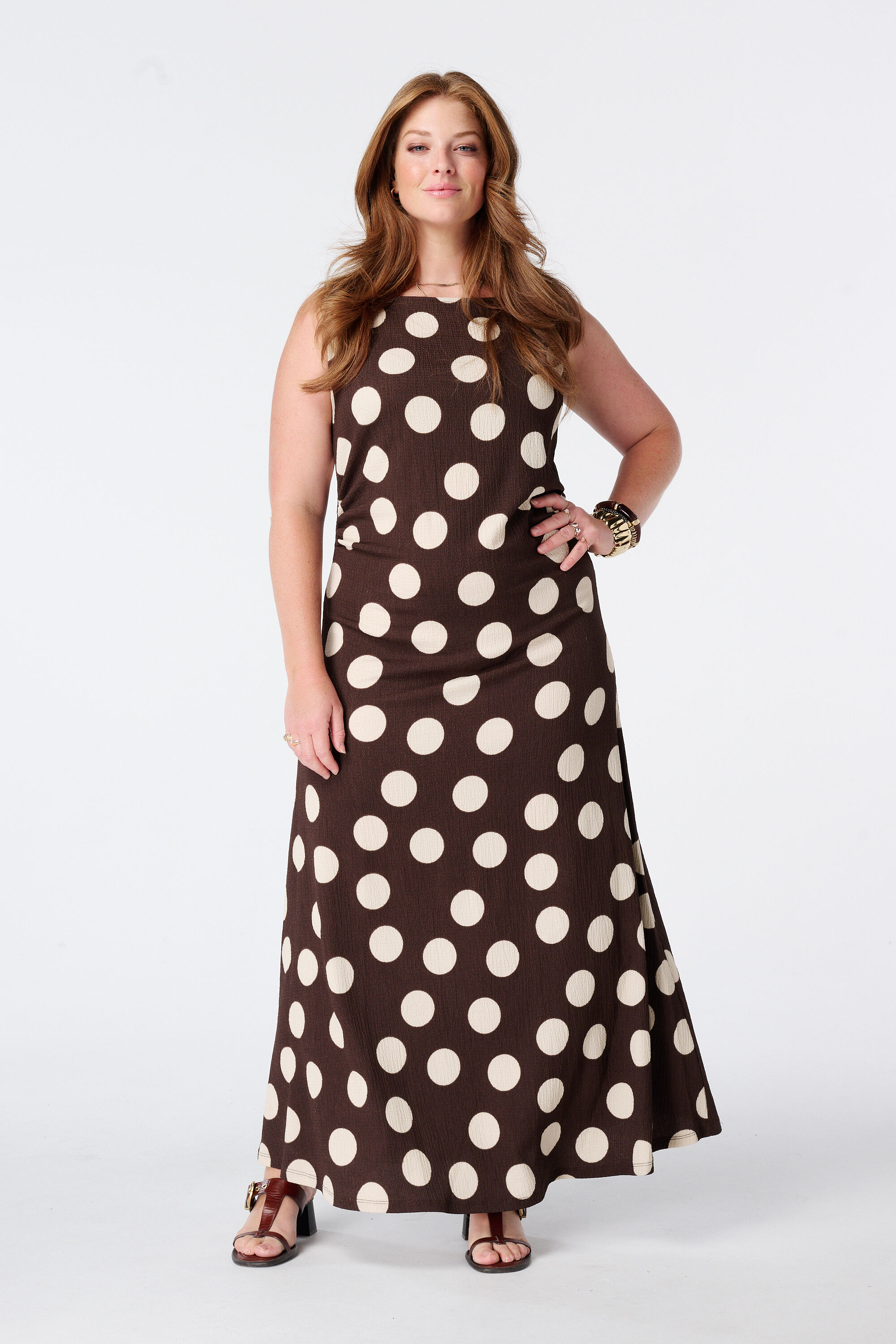 Robe maxi avec imprim&eacute;