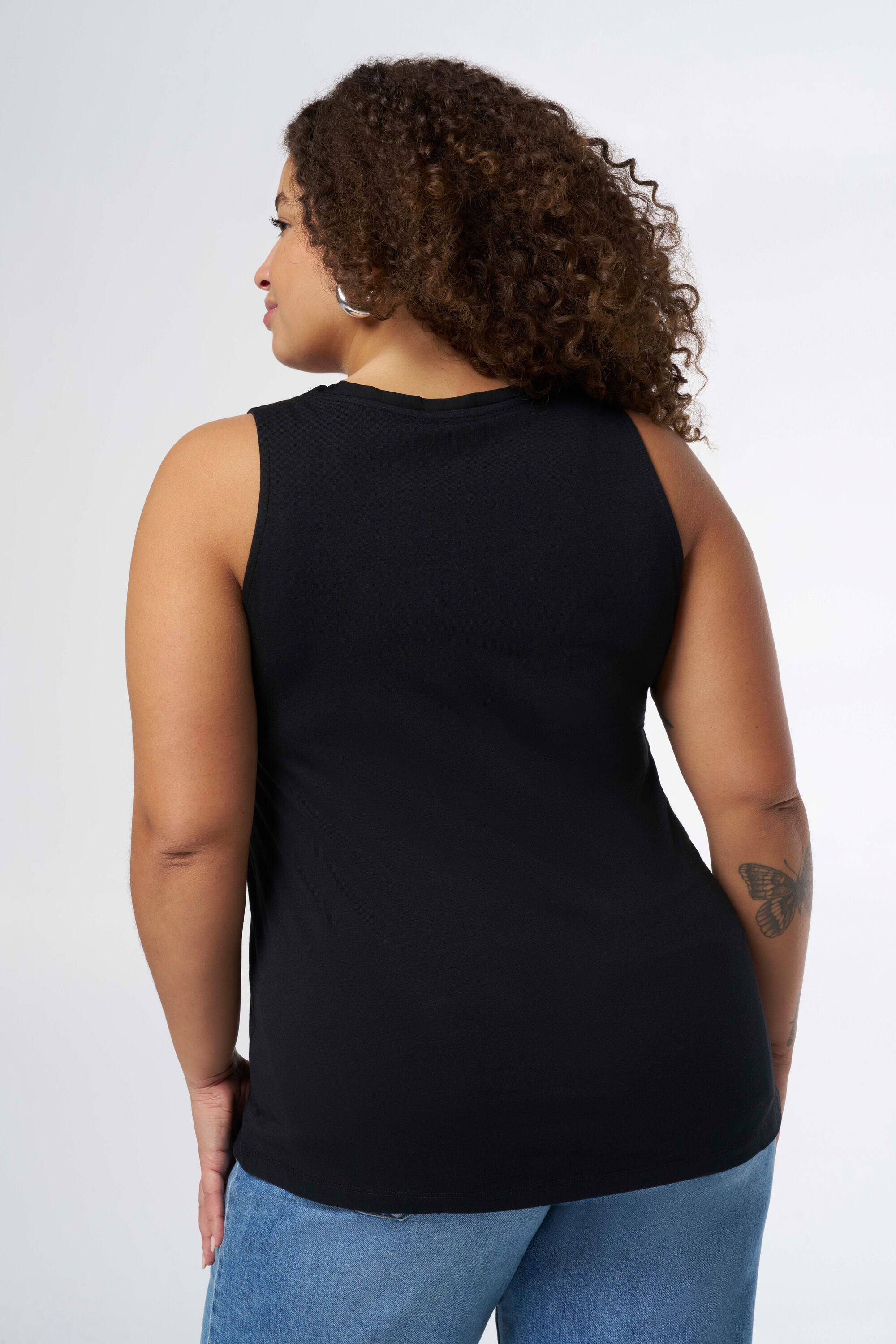 Haut sans manches avec col en V image number 3